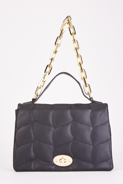 Quilted Chunky Link Strap Bag