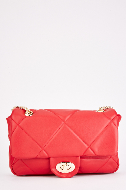 Quilted Faux Leather Bag