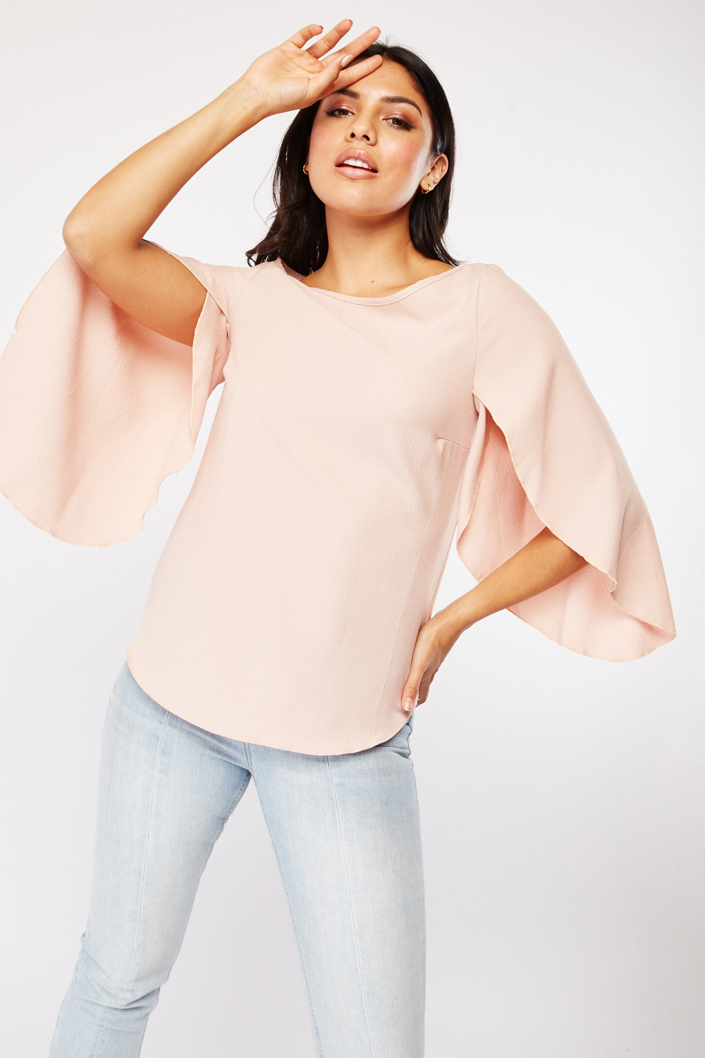 Textured Nude Blouse
