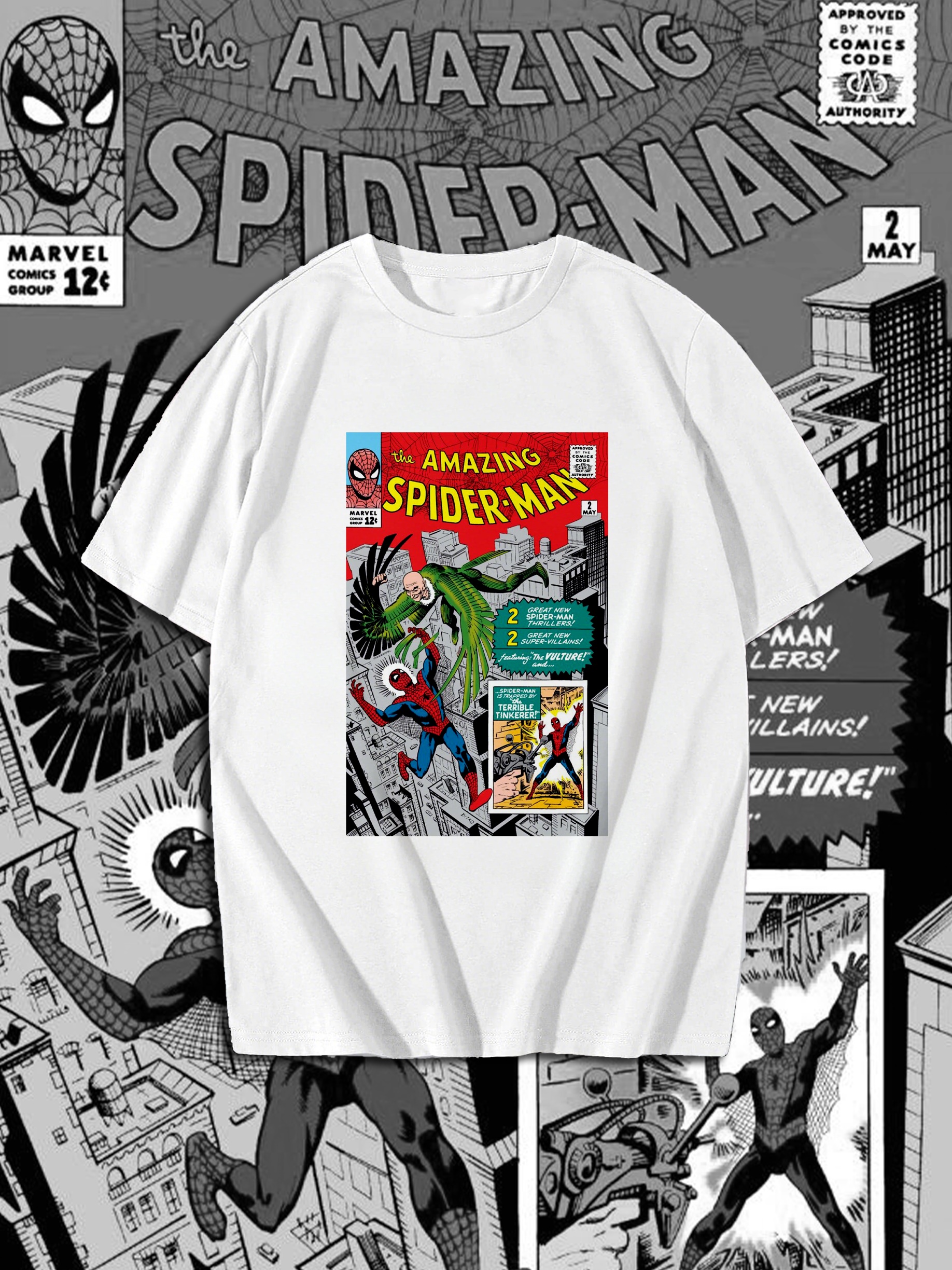 Superhero Warrior Cotton Print T-Shirt 0028