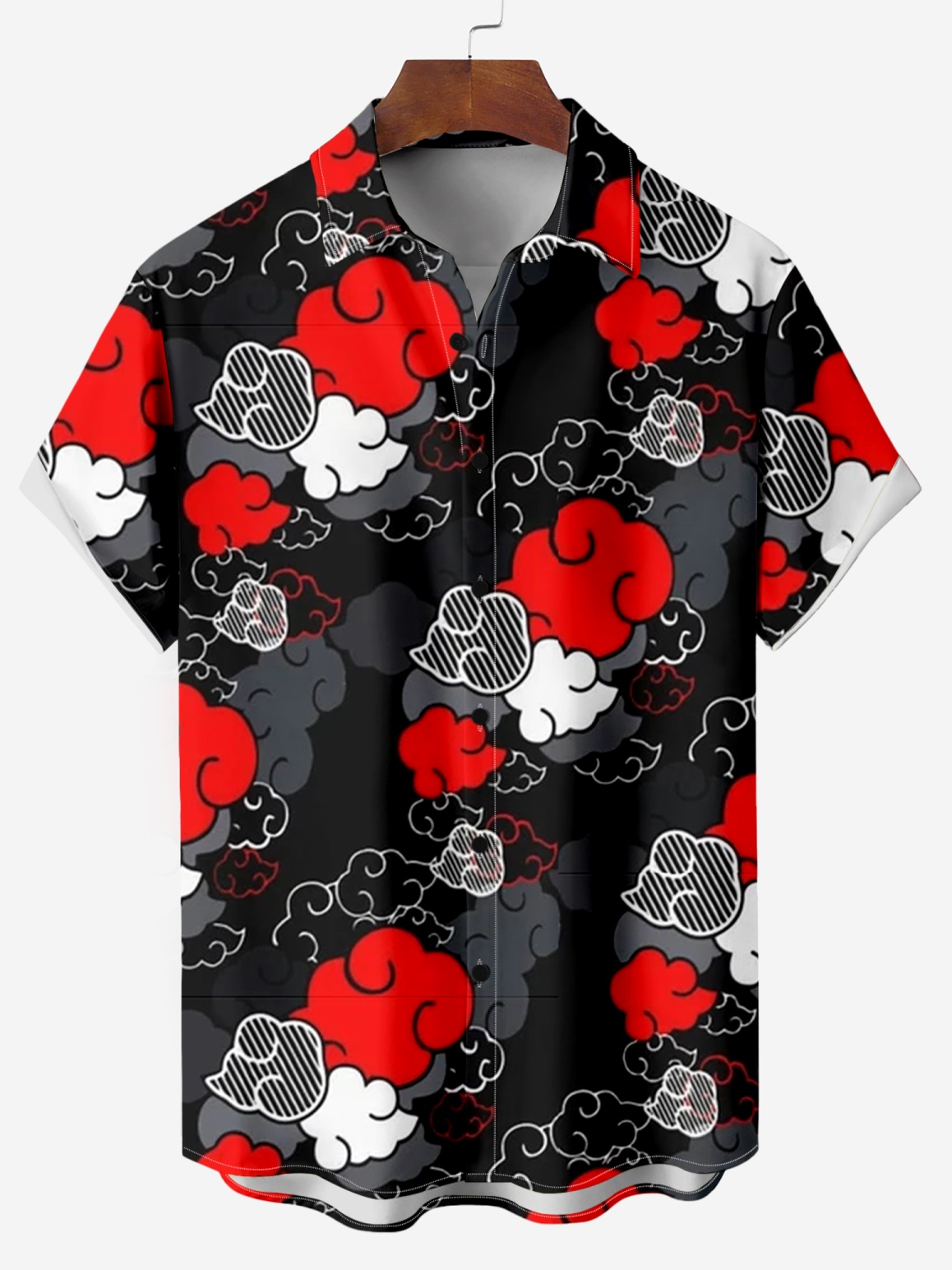 Classic Superhero Cartoon Characters Print Short-Sleeved Shirt 13