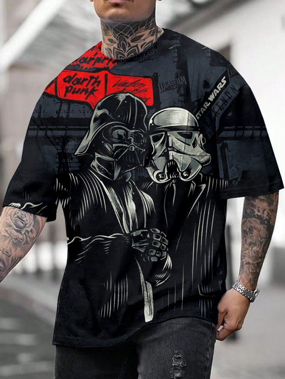 Spoof Space Warrior Print T-Shirt