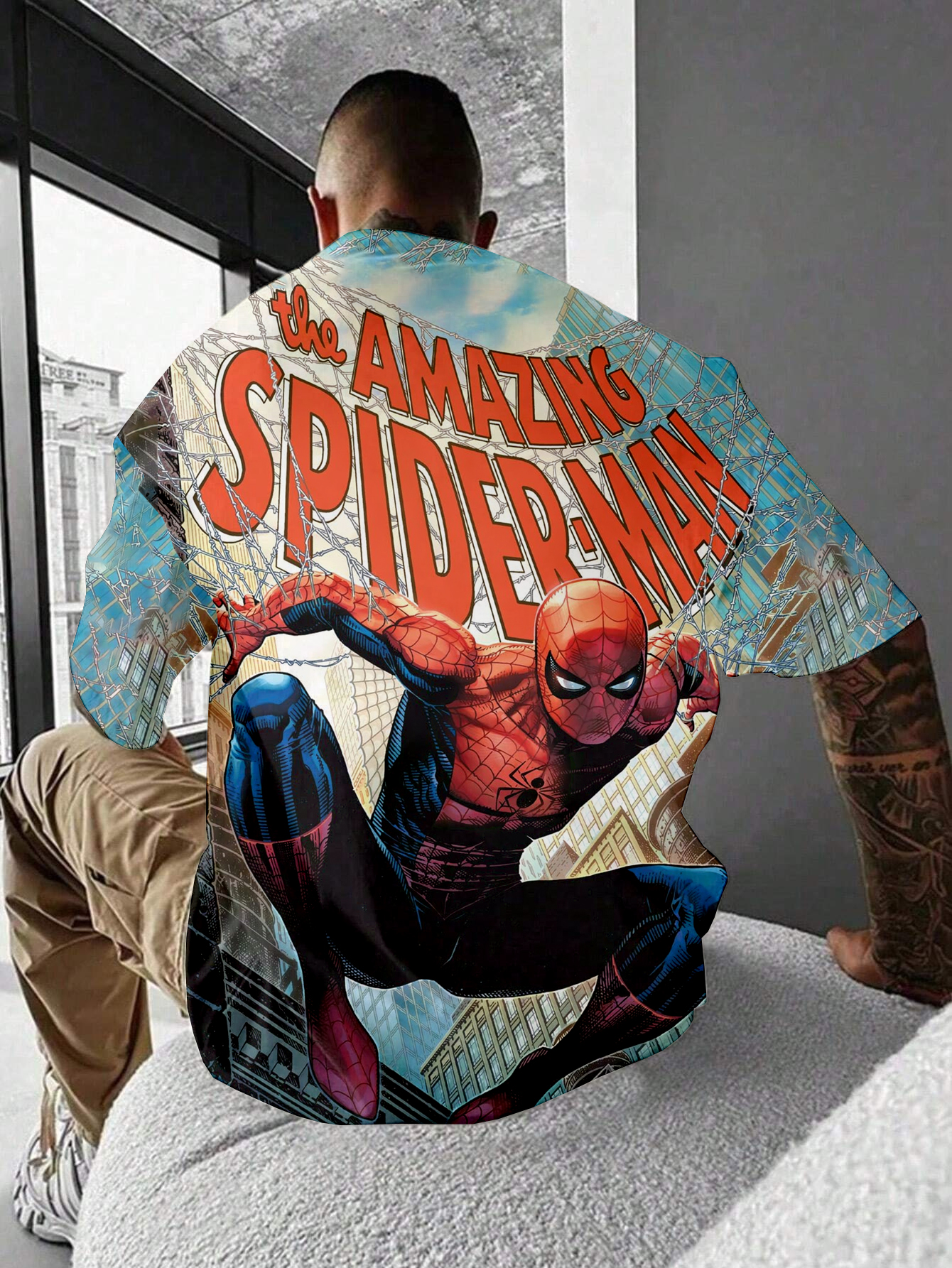 Street Fashion Collage Spider T-Shirt
