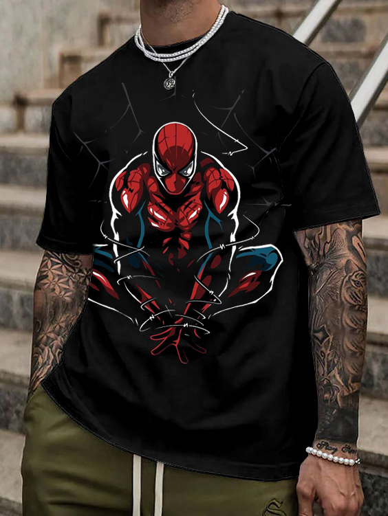 Classic Anime Retro Movie Print T-Shirt