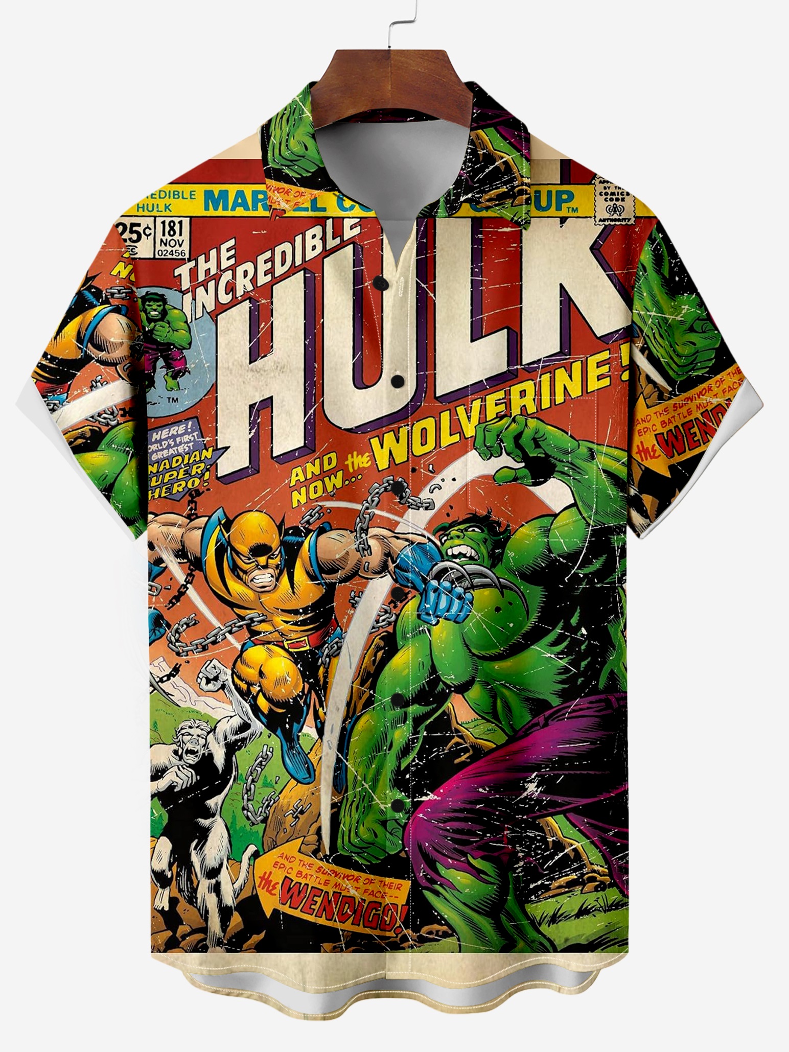 Classic Superhero Anime Cartoon Characters Print Short-Sleeved Shirt 09