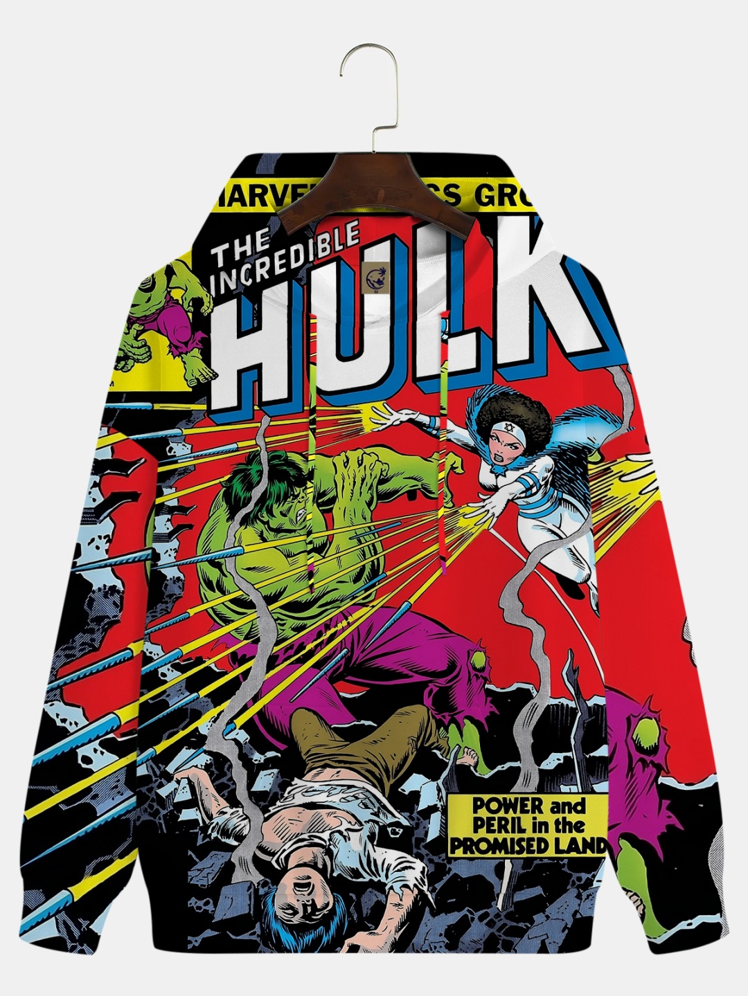 Men's Comic Printed Hoodie 3000