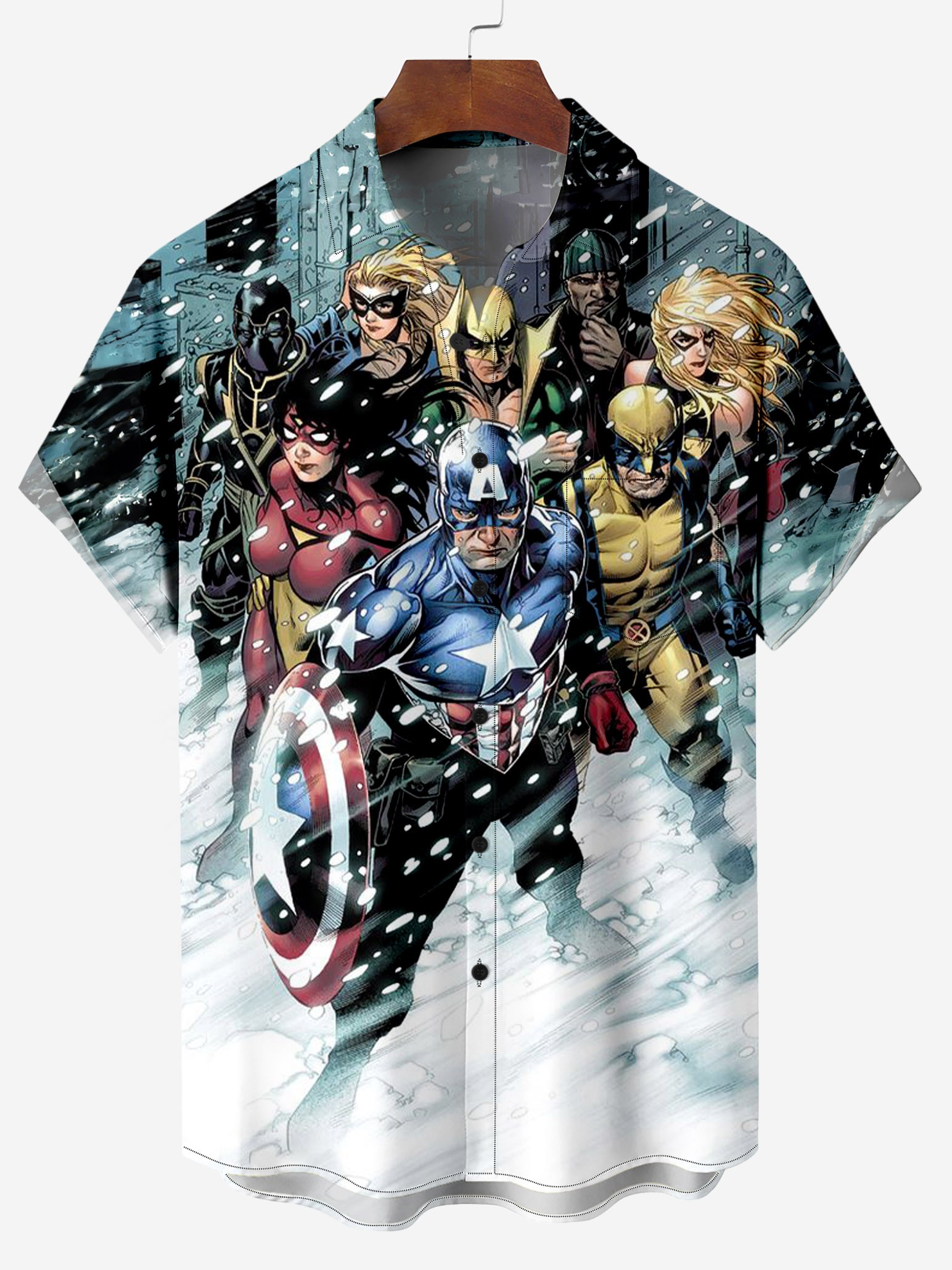 All Stars In The Snow Chest Pocket Shirt