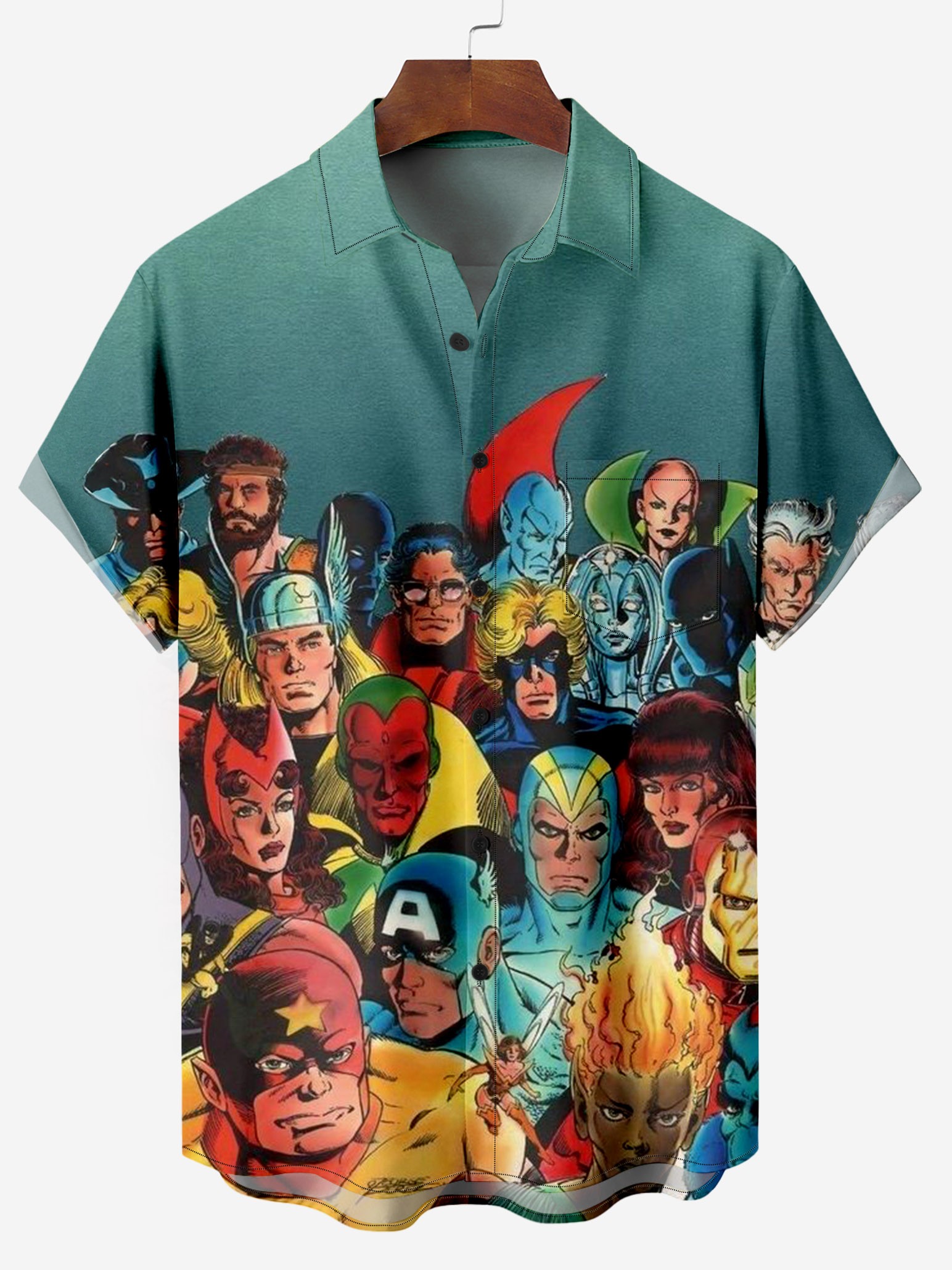 Super Heros Chest Pocket Shirt