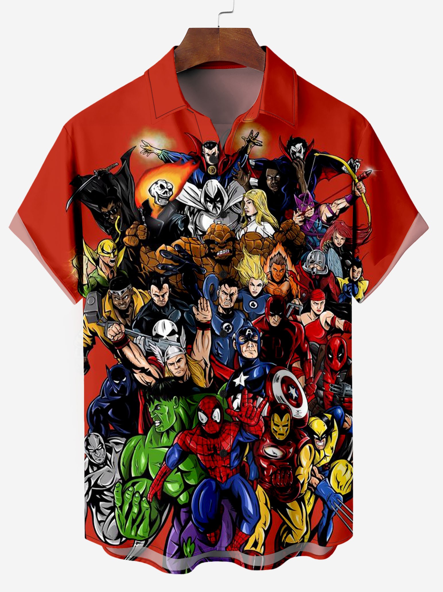 All Heros Star Here Chest Pocket Shirt