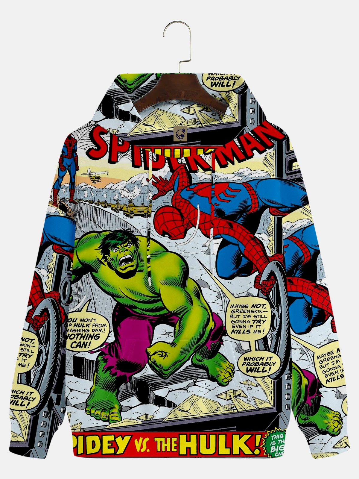 Classic Superhero Anime Cartoon Characters Print Sweatshirt 05