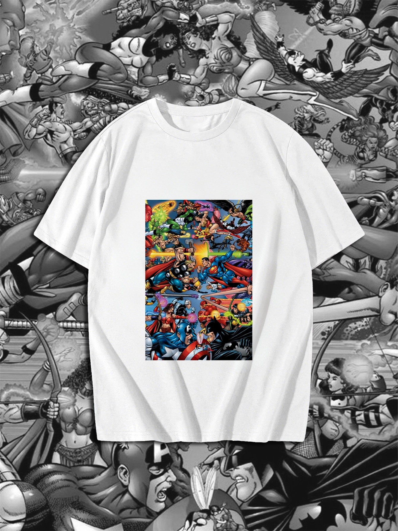 Superhero Warrior Cotton Print T-Shirt 0043