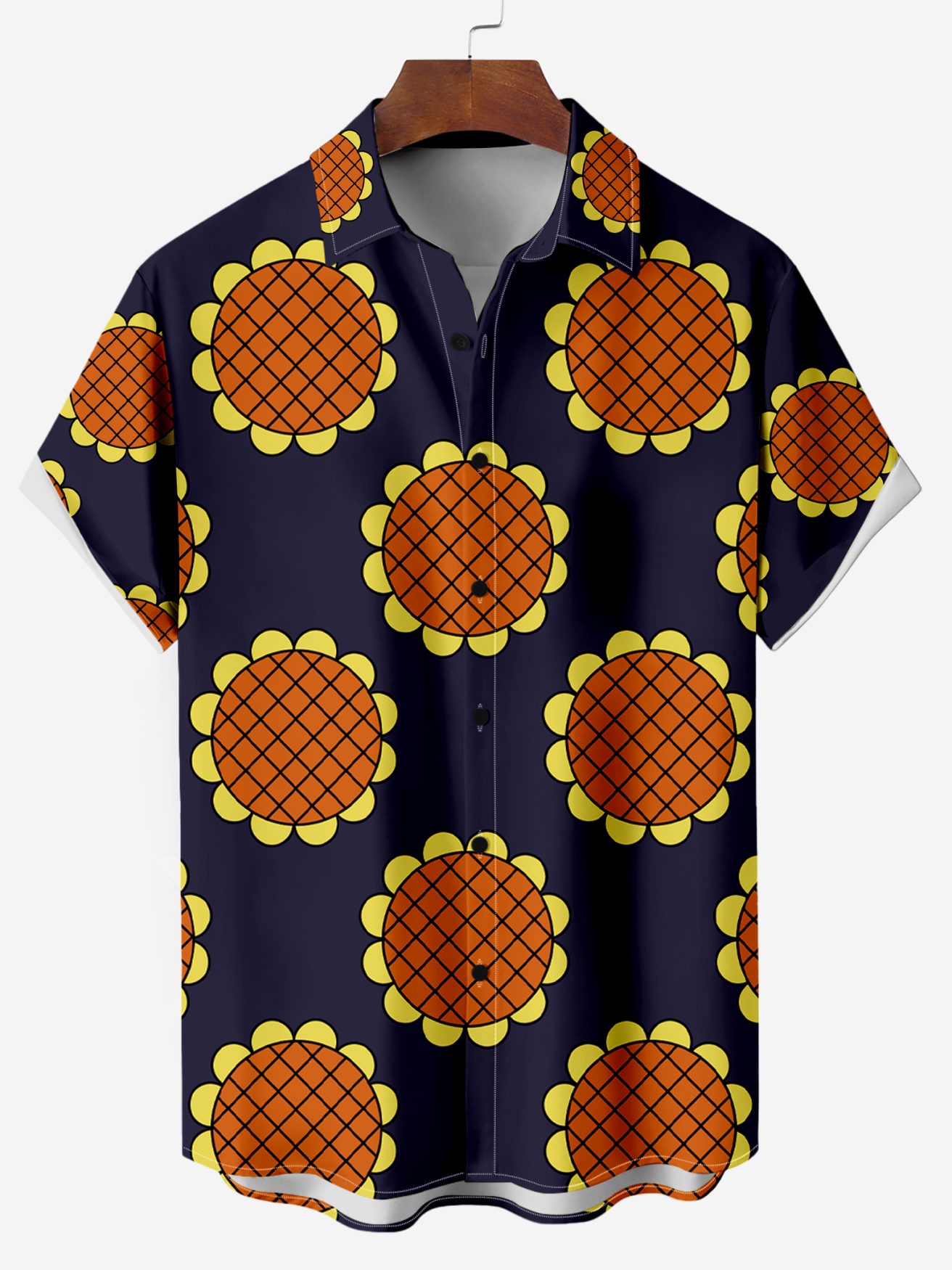 Classic Superhero Cartoon Characters Print Short-Sleeved Shirt 07