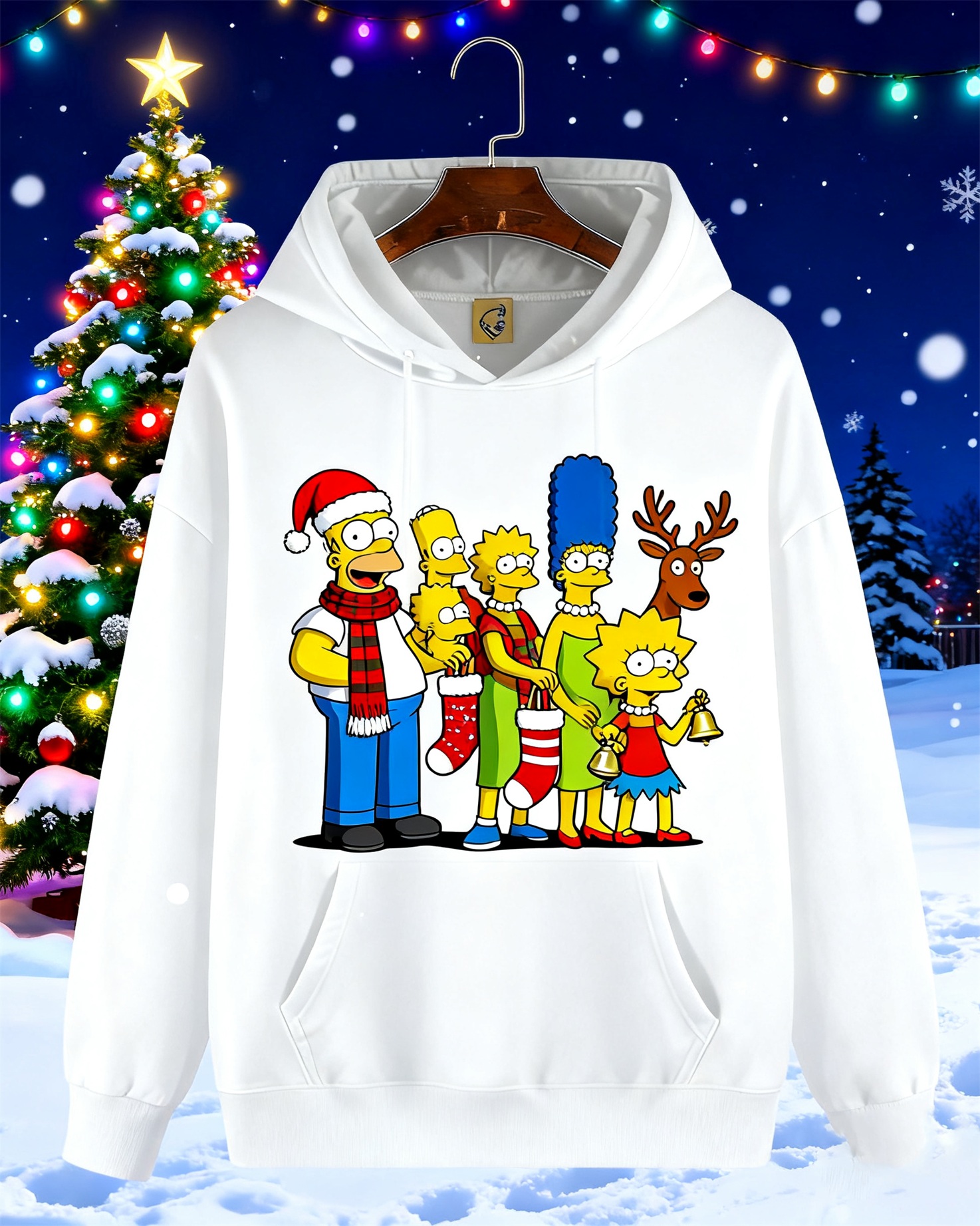Men's Comic Classic Print Hoodie 7785