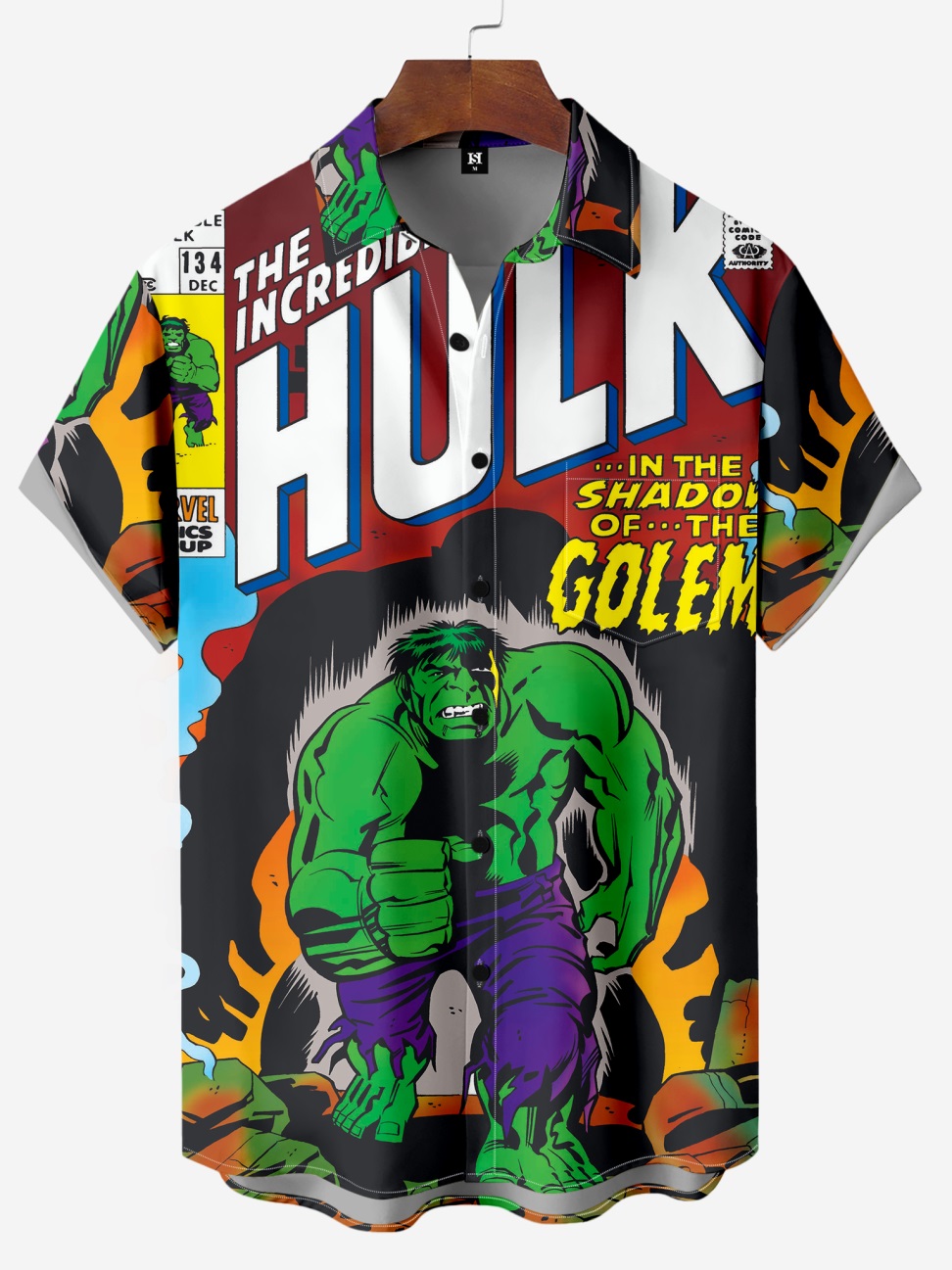 Classic Retro Superhero Anime Printed Short-Sleeve Shirt 01