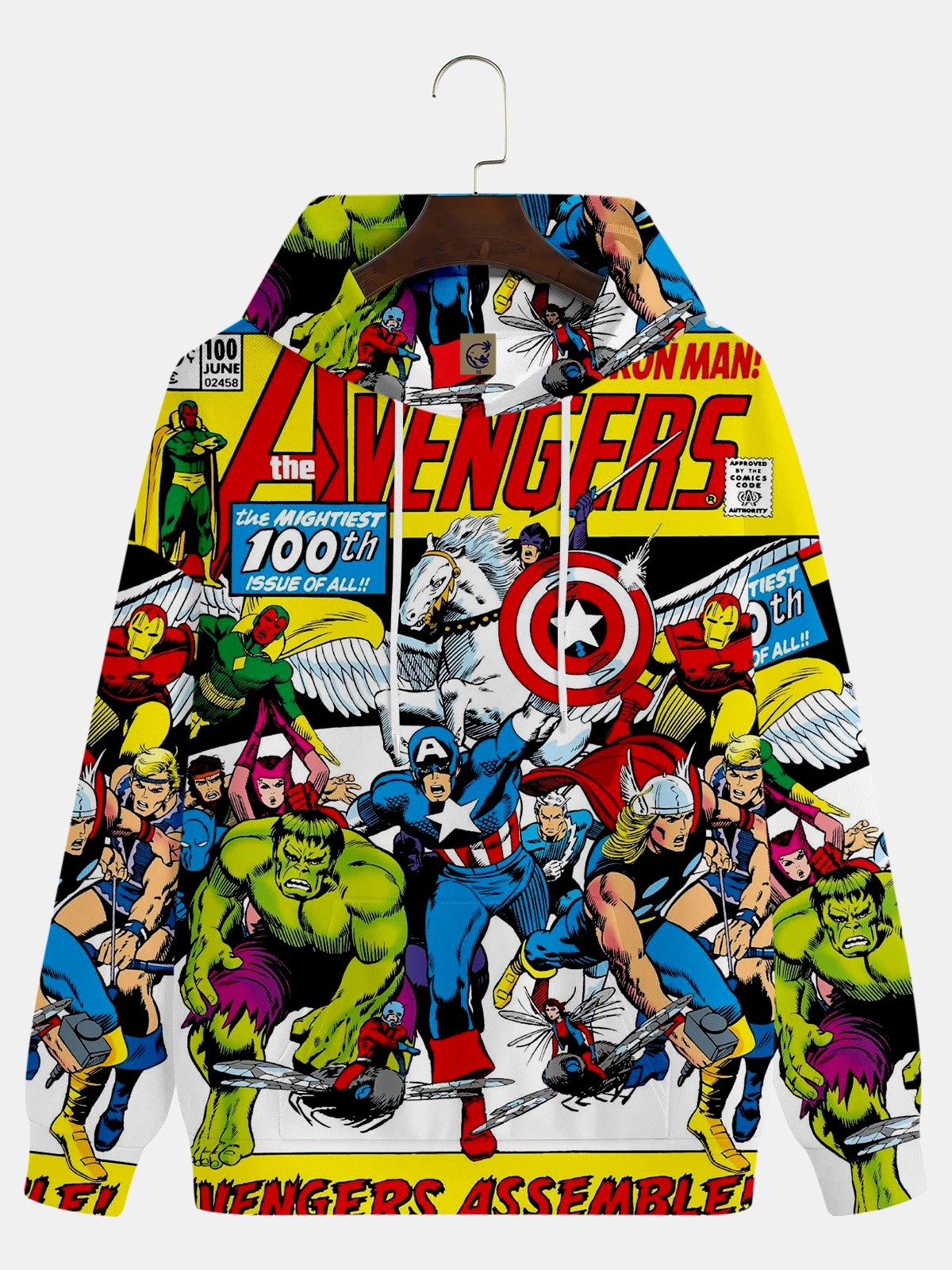 Classic Superhero Anime Cartoon Characters Print Sweatshirt 15