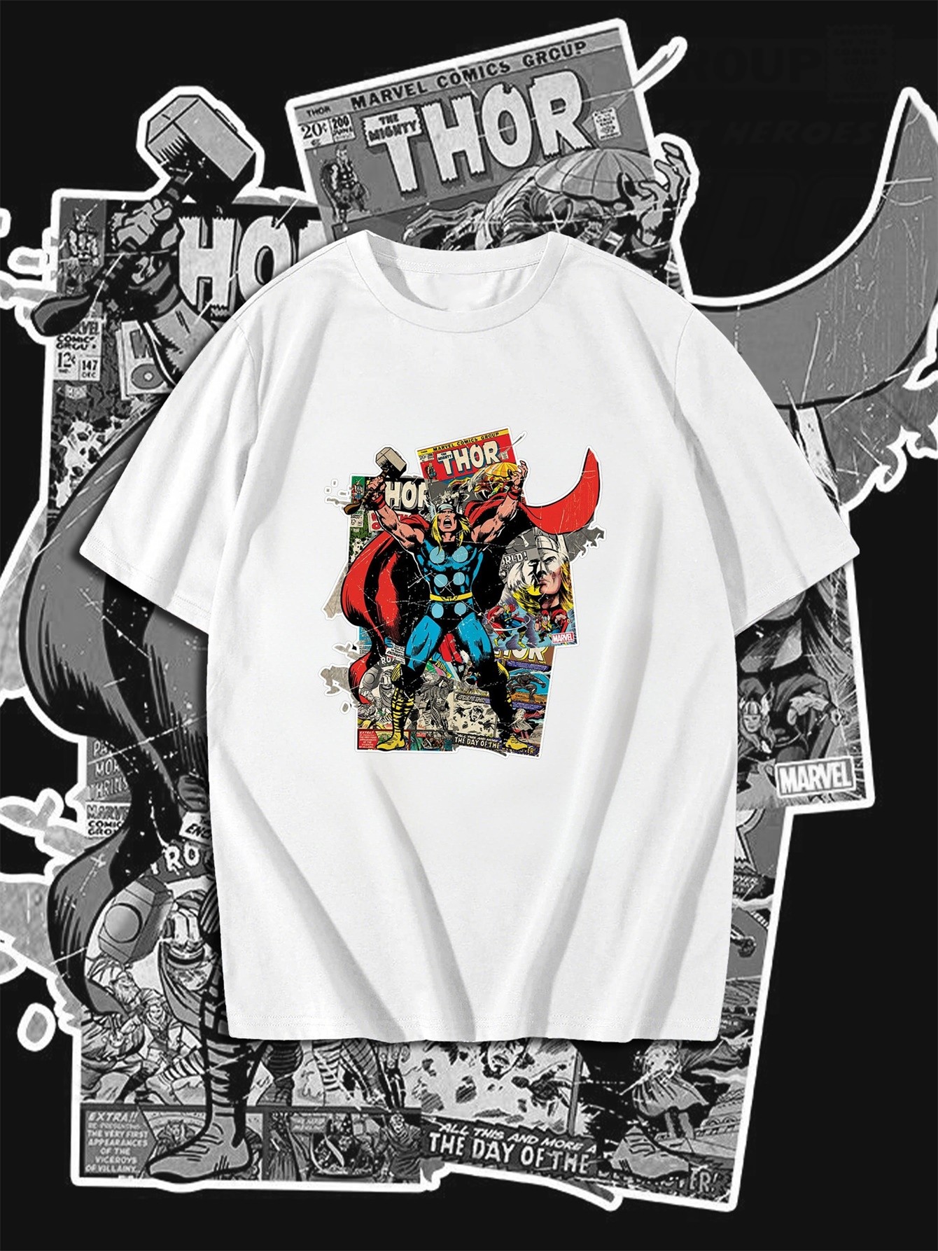 Superhero Warrior Cotton Print T-Shirt 0060