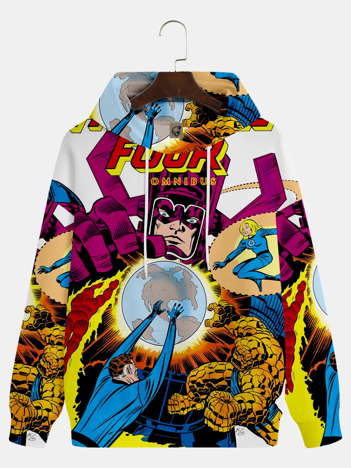 Classic Superhero Anime Cartoon Characters Print Sweatshirt 11