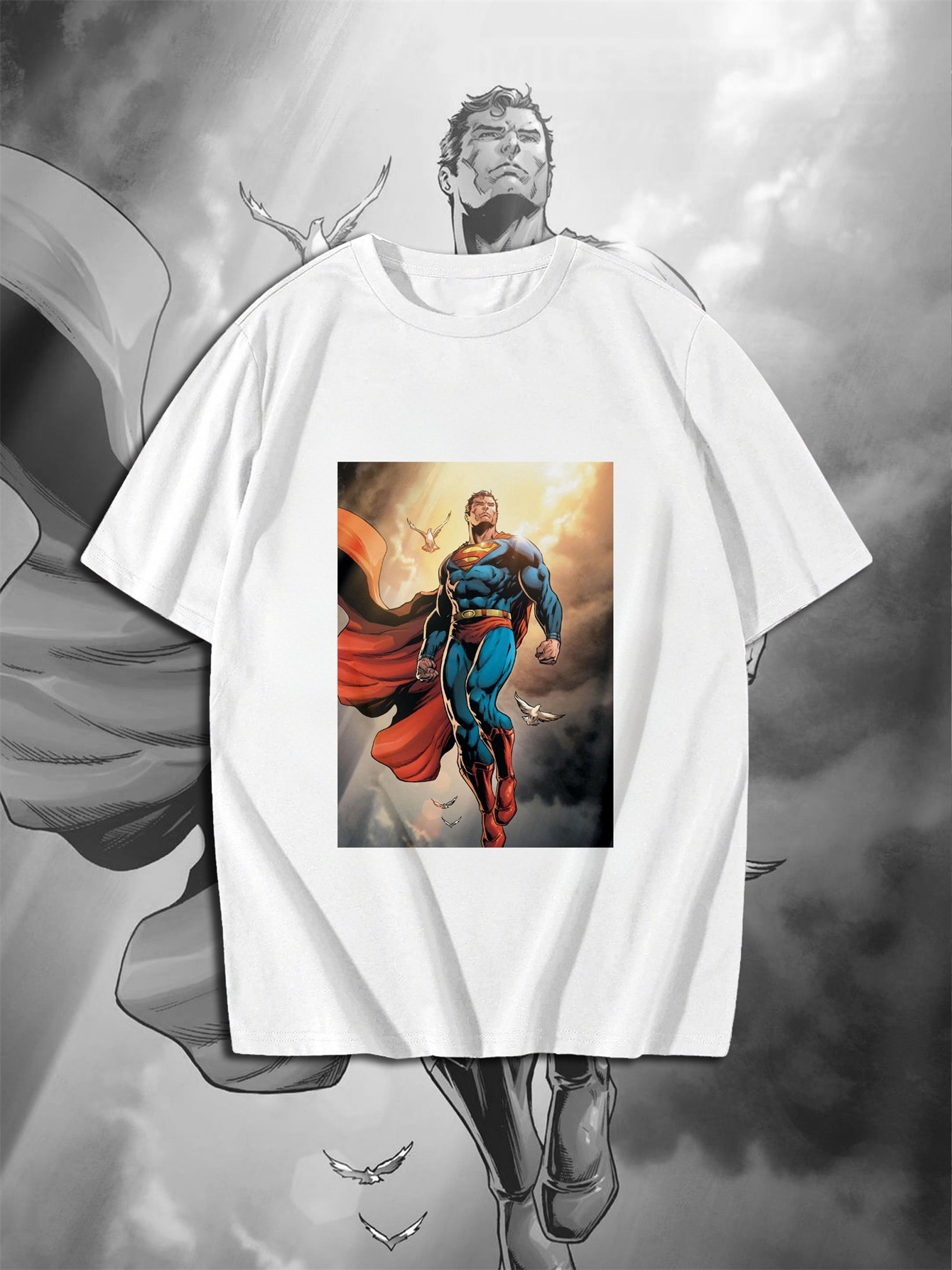 Superhero Warrior Cotton Print T-Shirt 0034