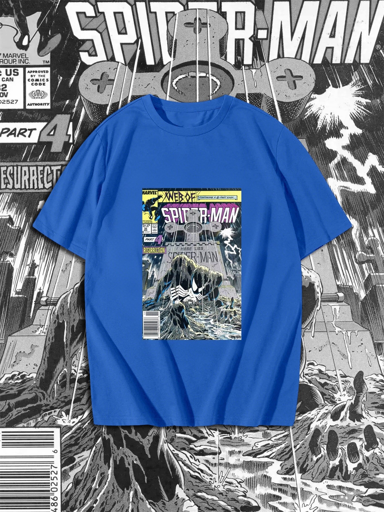 Superhero Warrior Cotton Print T-Shirt 0071