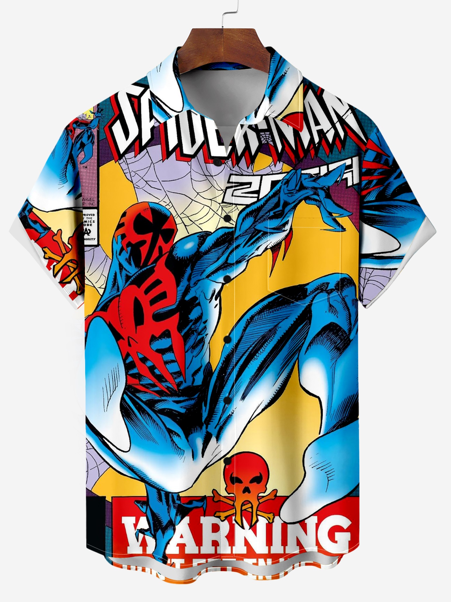 Classic Superhero Anime Cartoon Characters Print Short-Sleeved Shirt 07