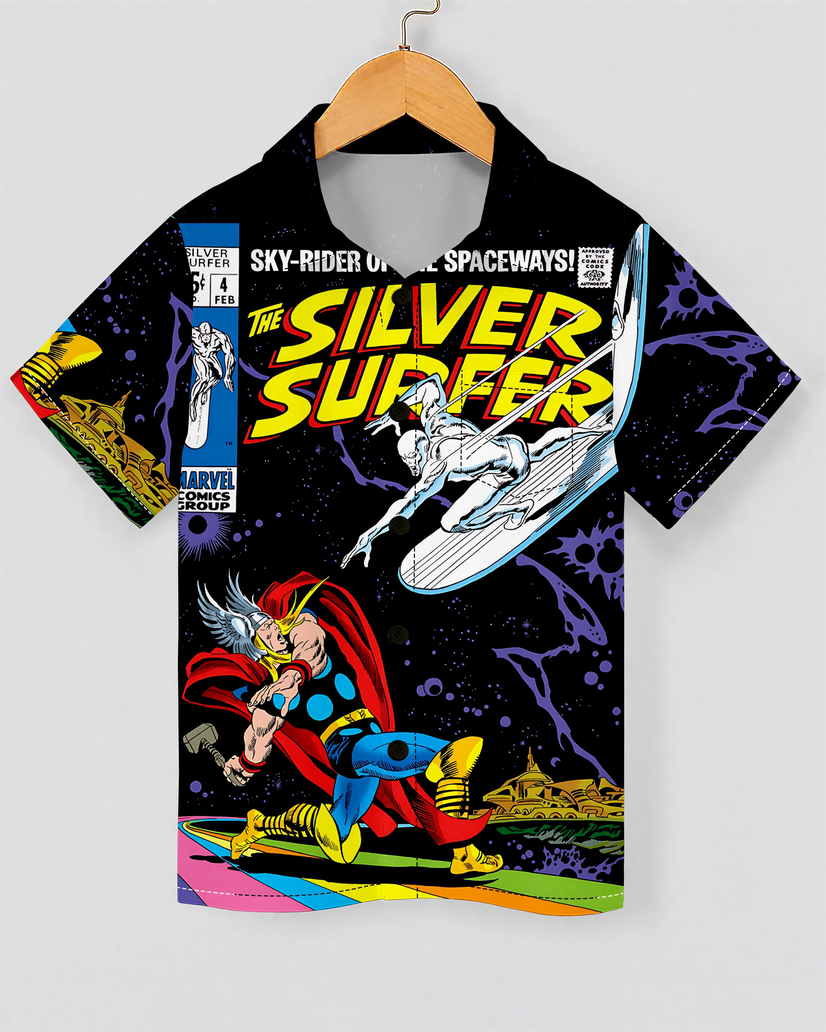 Children's Cartoon Print Short-Sleeved Shirt 11