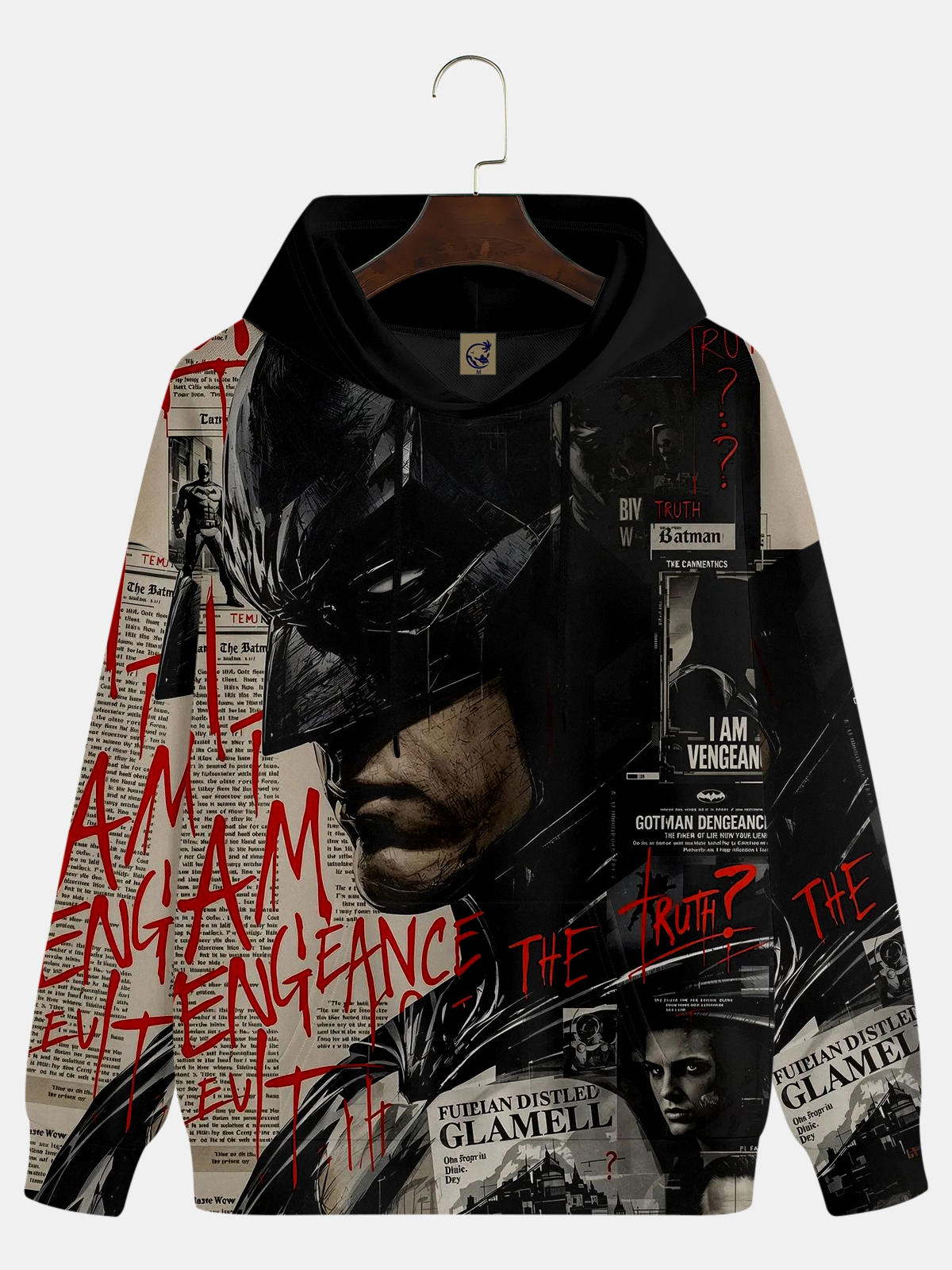 Men's Comic Printed Hoodie 851