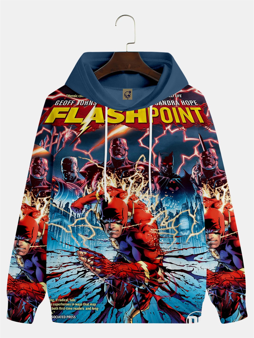 Men's Comic Printed Hoodie 524