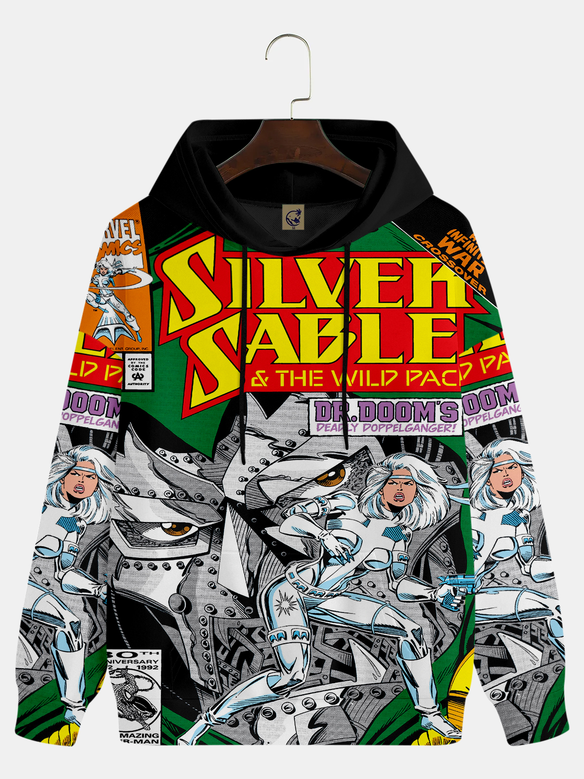 Men's Comic Printed Hoodie 213