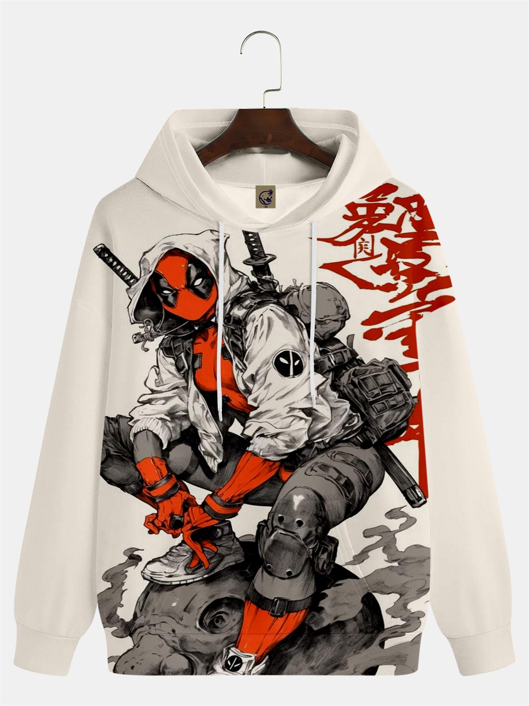Men's Comic Printed Hoodie 526