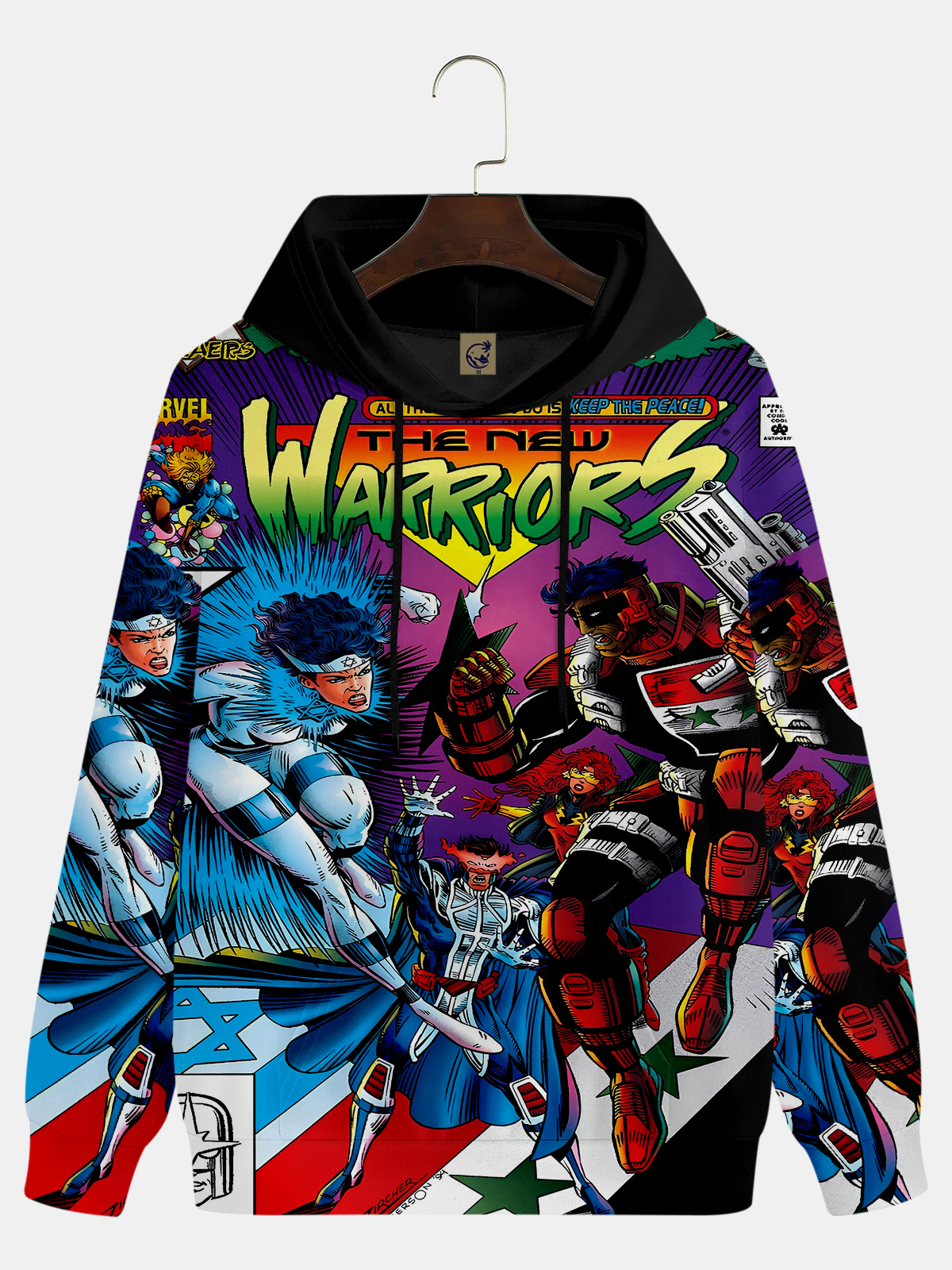 Men's Comic Printed Hoodie 212