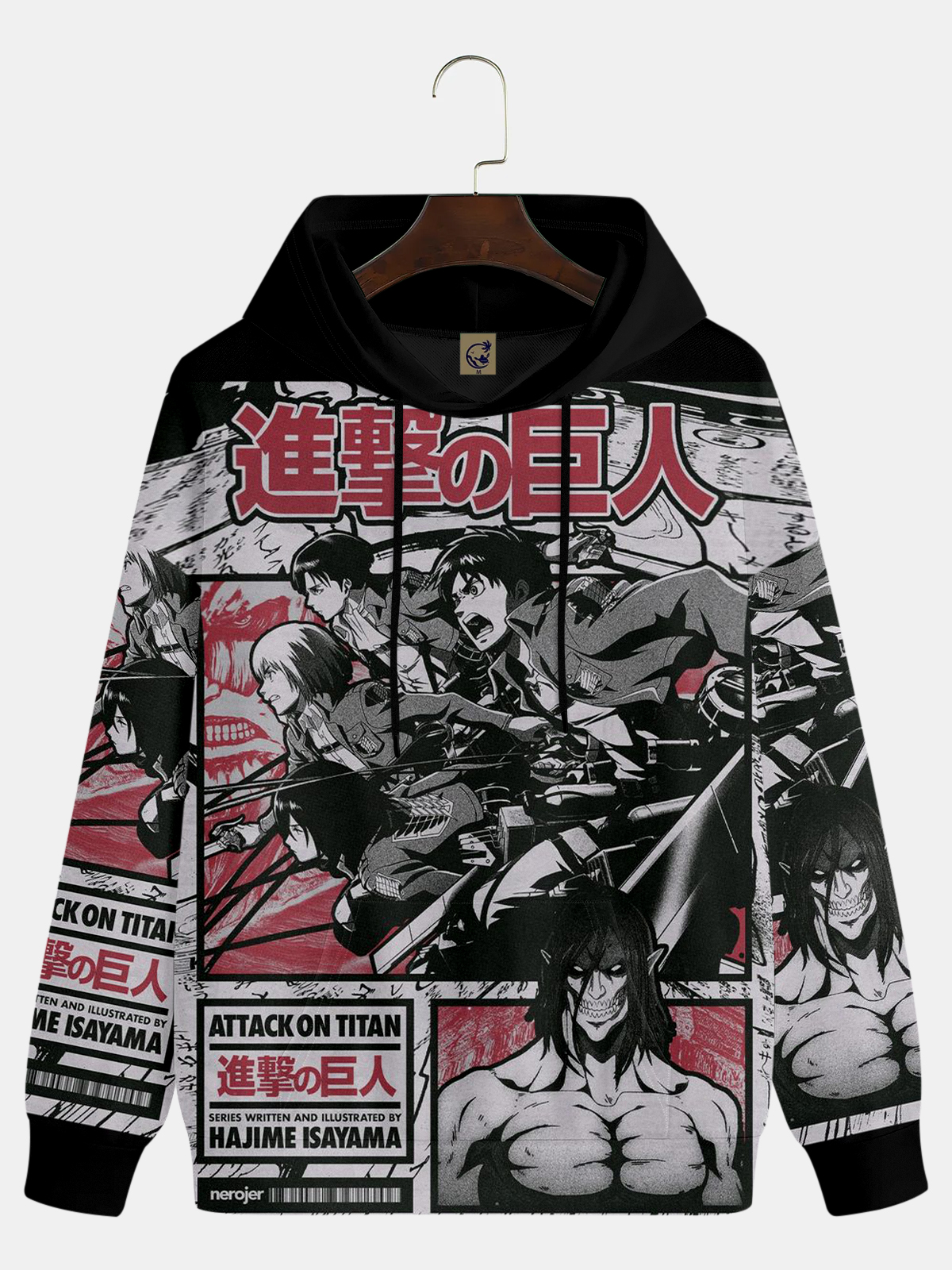 Men's Comic Printed Hoodie 848