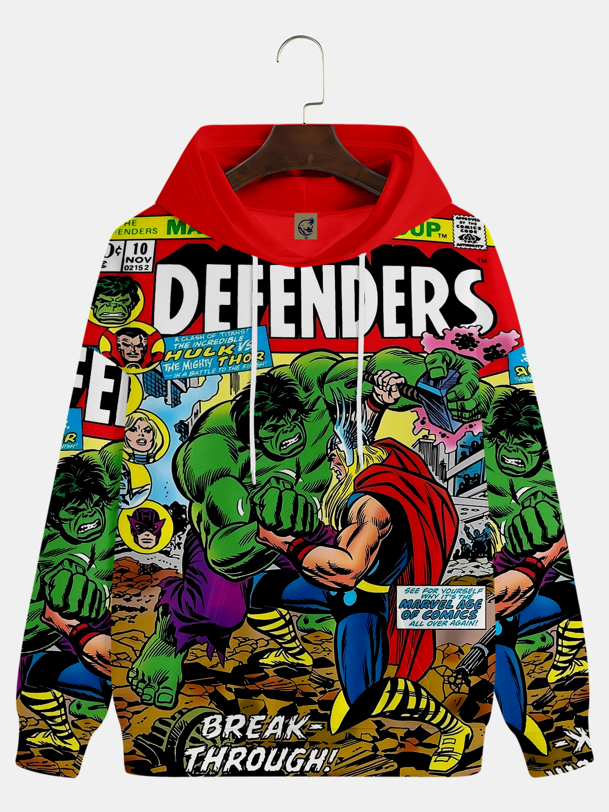 Men's Comic Printed Hoodie 208