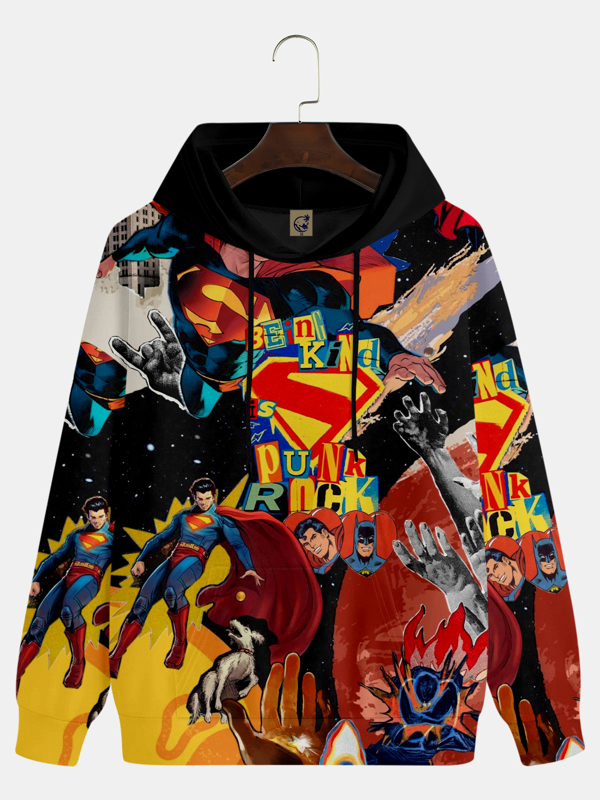 Men's Comic Printed Hoodie 853