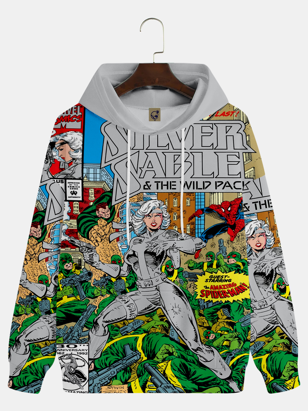 Men's Comic Printed Hoodie 205