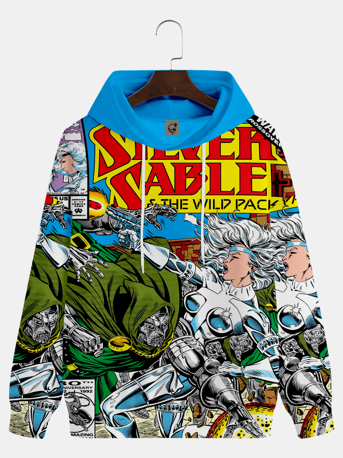 Men's Comic Printed Hoodie 217