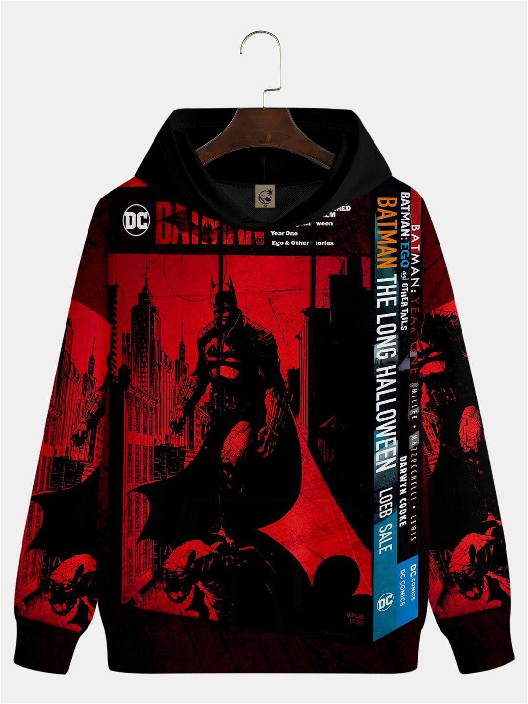 Men's Comic Printed Hoodie 535