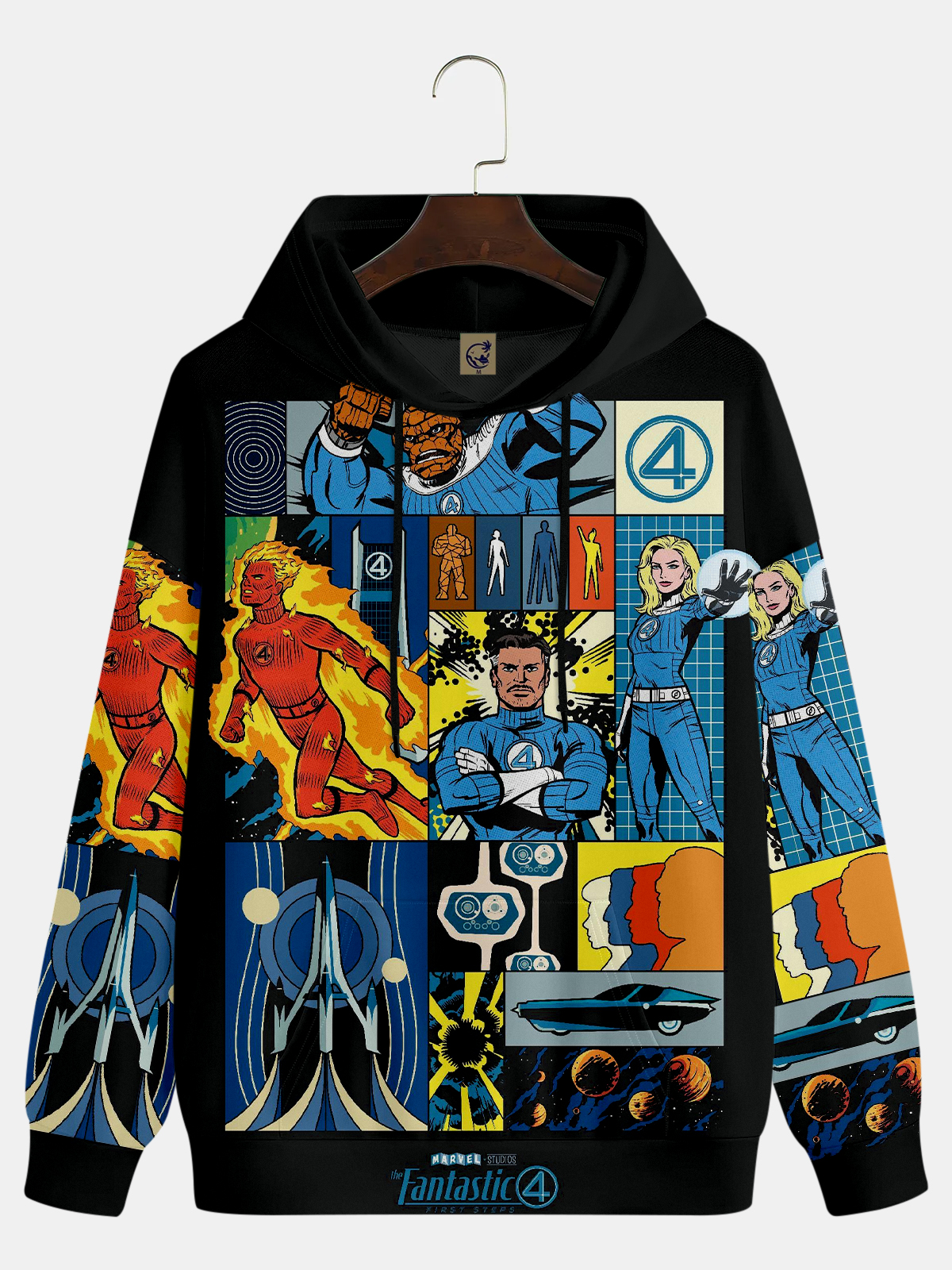 Men's Comic Printed Hoodie 843