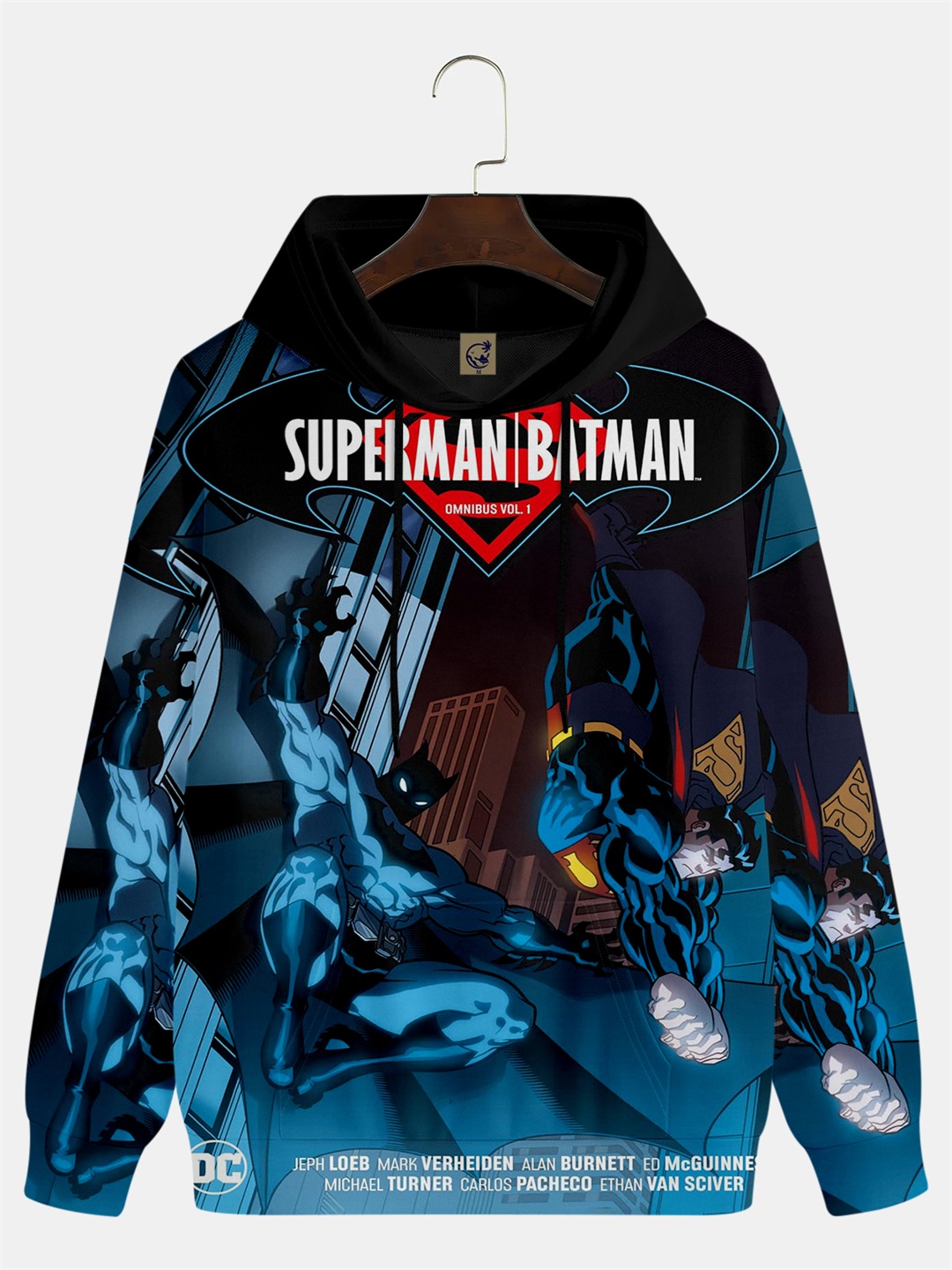 Men's Comic Printed Hoodie 523