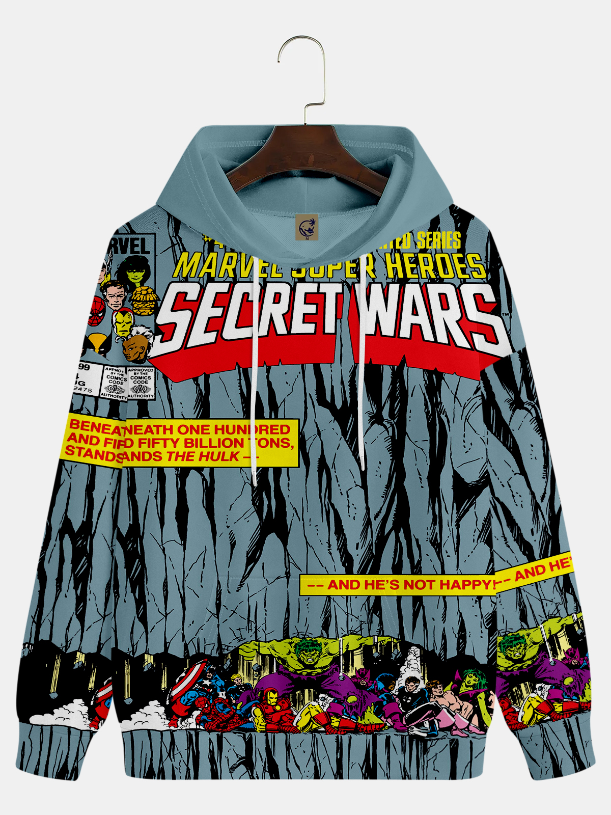 Men's Comic Printed Hoodie 206