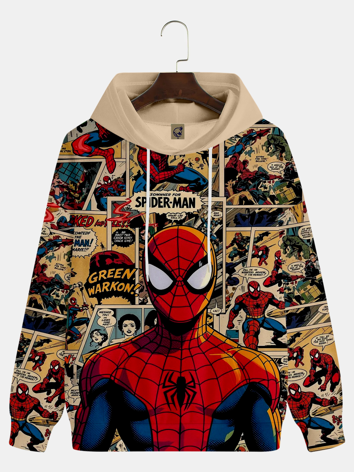 Men's Comic Printed Hoodie 846