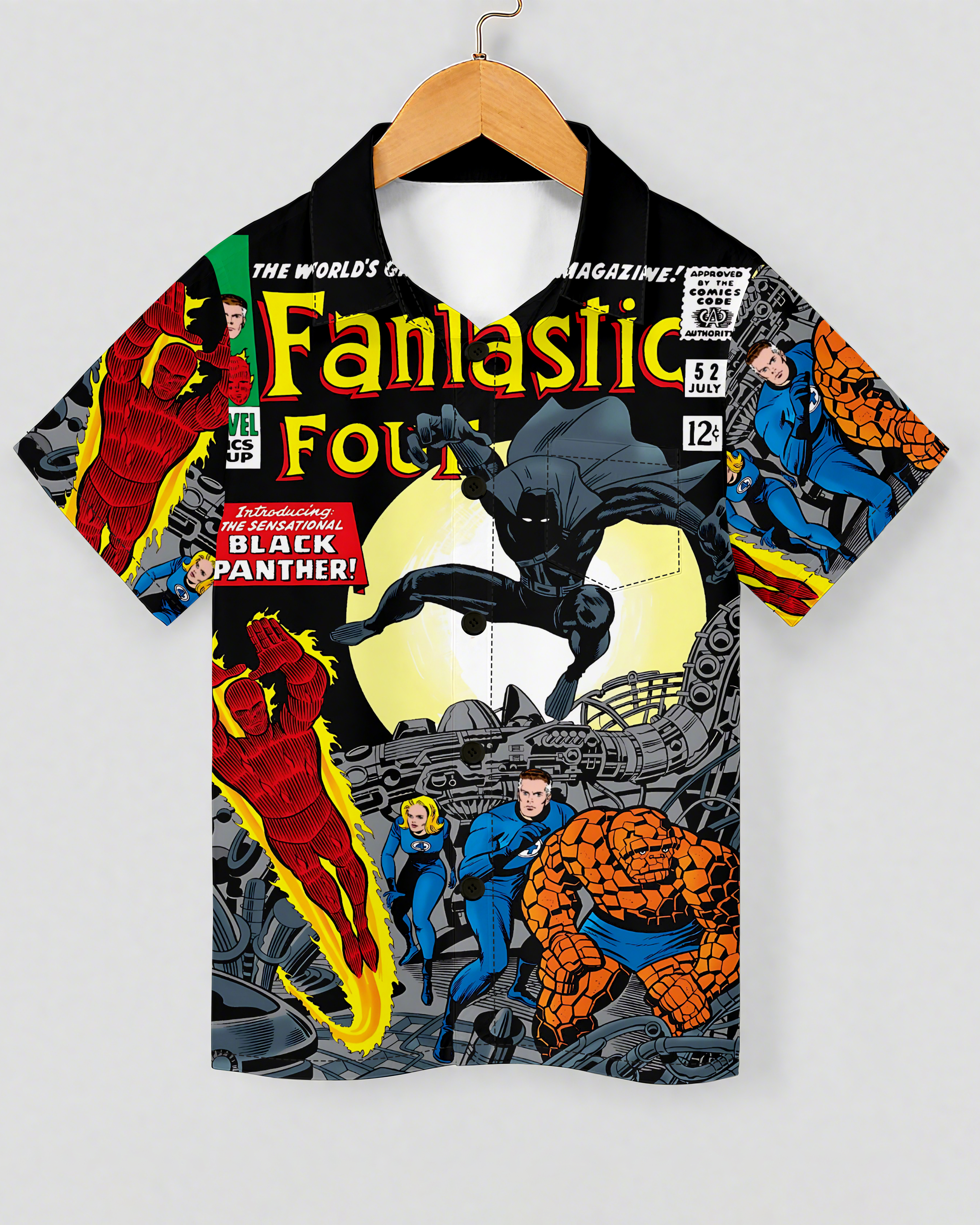 Children's Cartoon Print Short-Sleeved Shirt 03