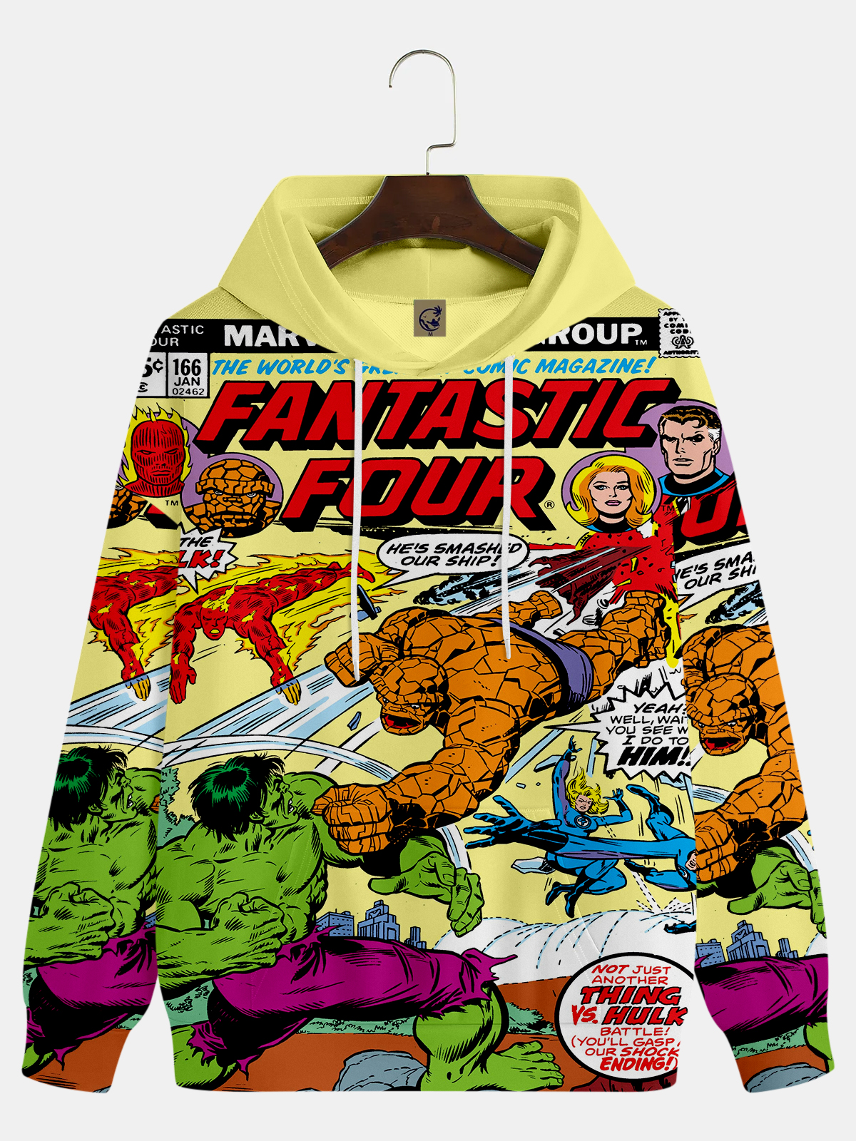 Men's Comic Printed Hoodie 202
