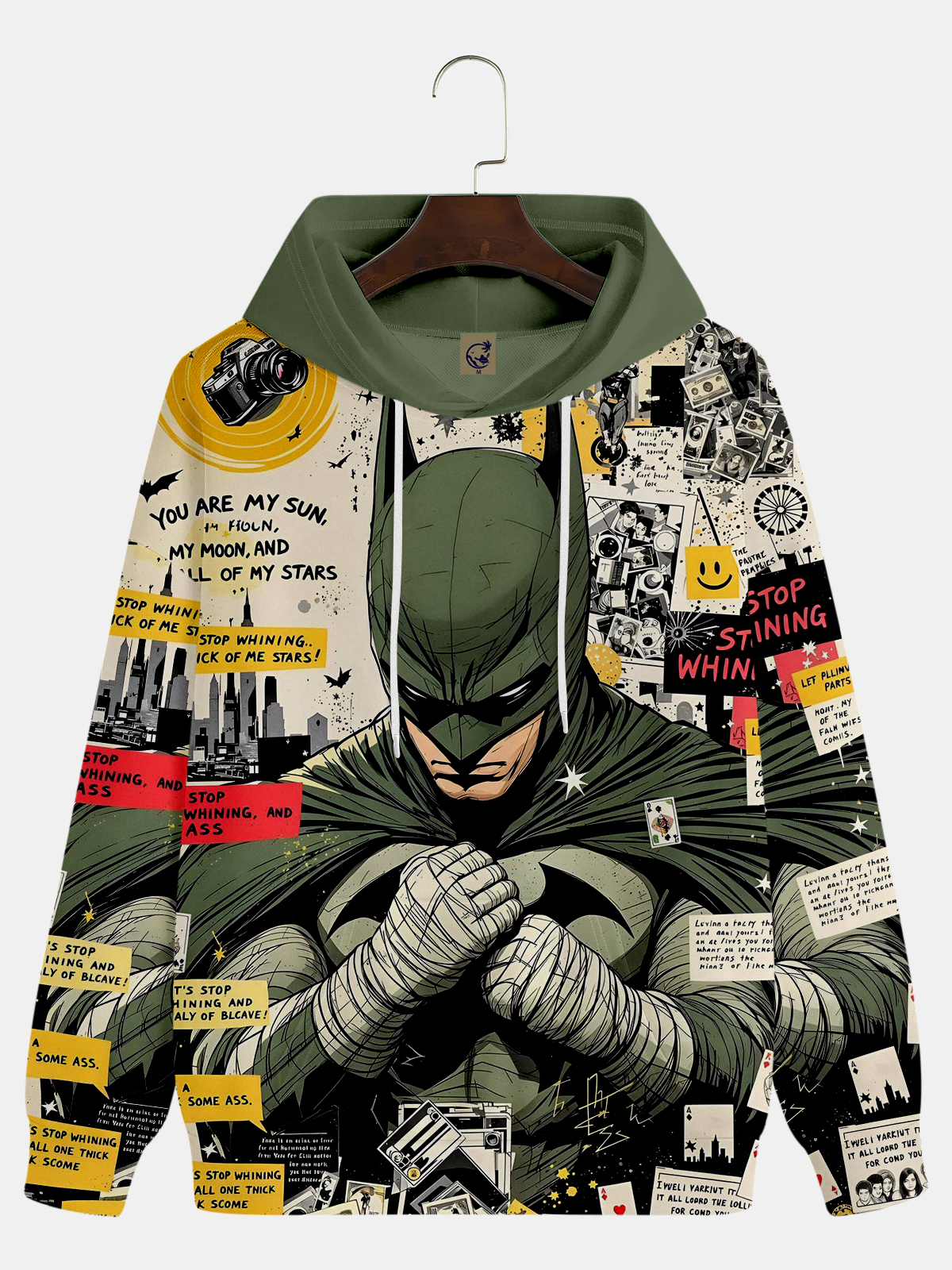 Men's Comic Printed Hoodie 842