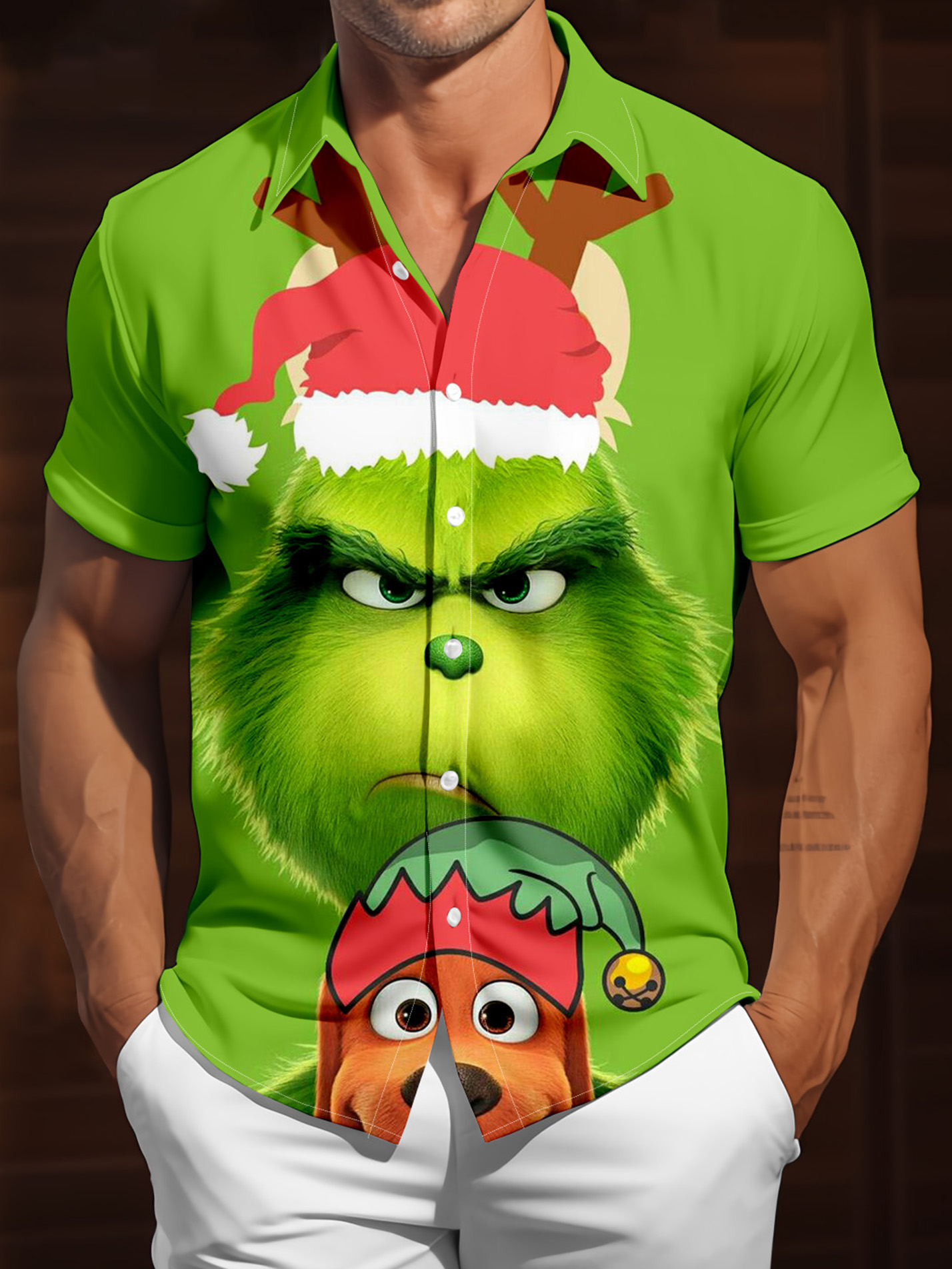 Christmas Limited Cartoon Pattern Shirt