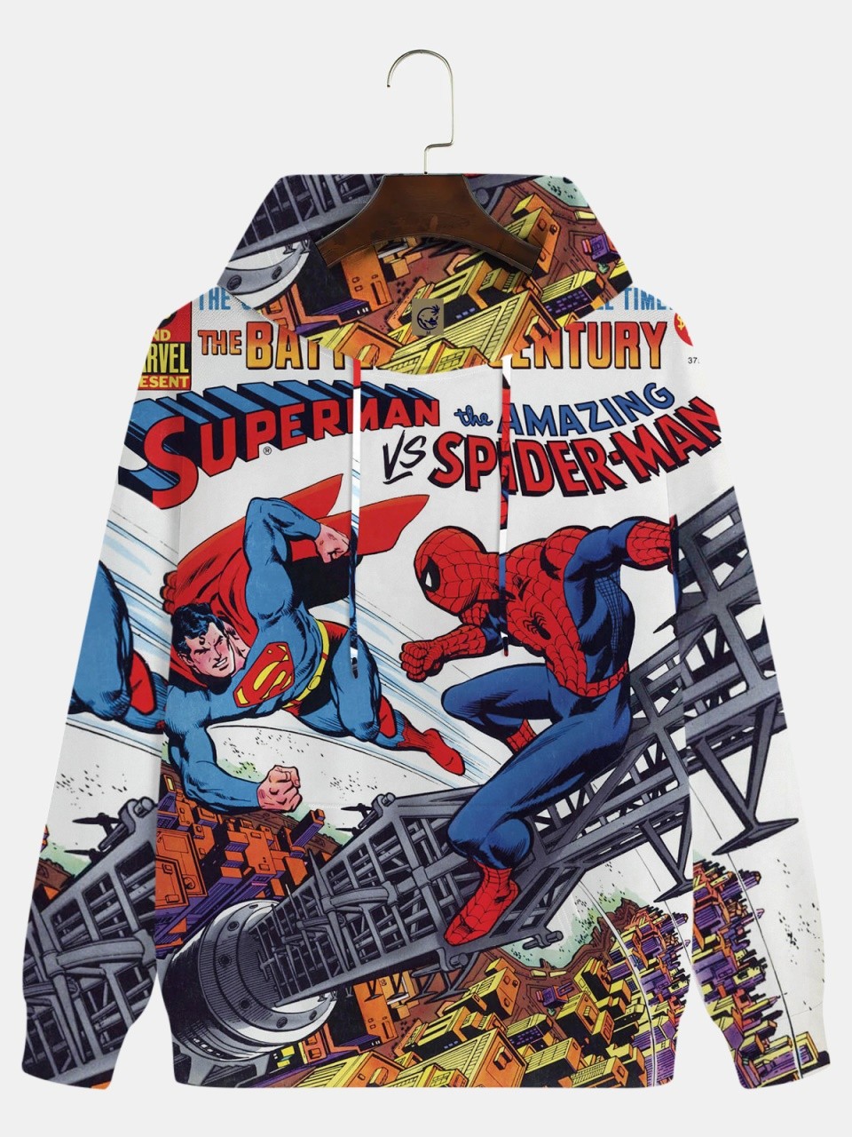 Men's Comic Printed Hoodie 109