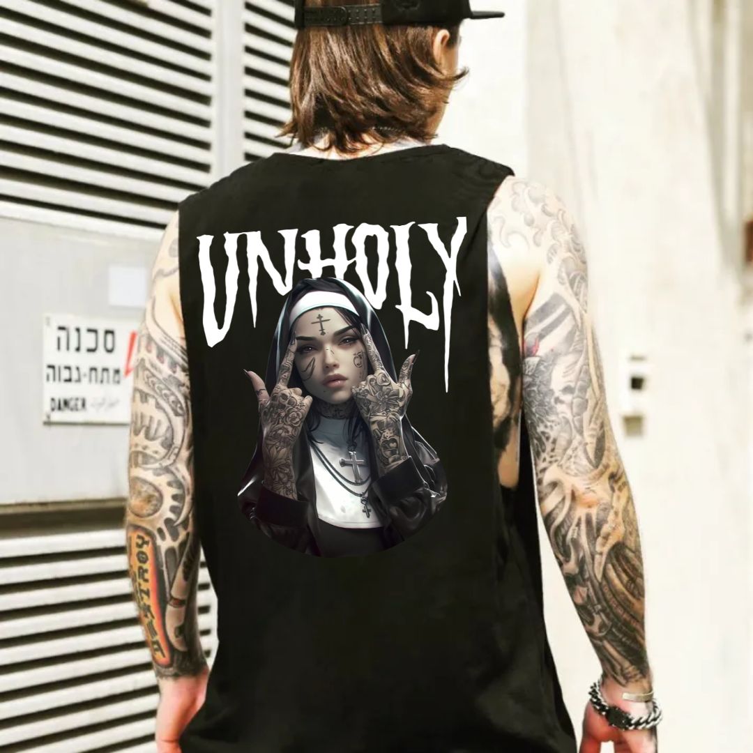 UNHOLY Defiant Nun Print Men's Vest