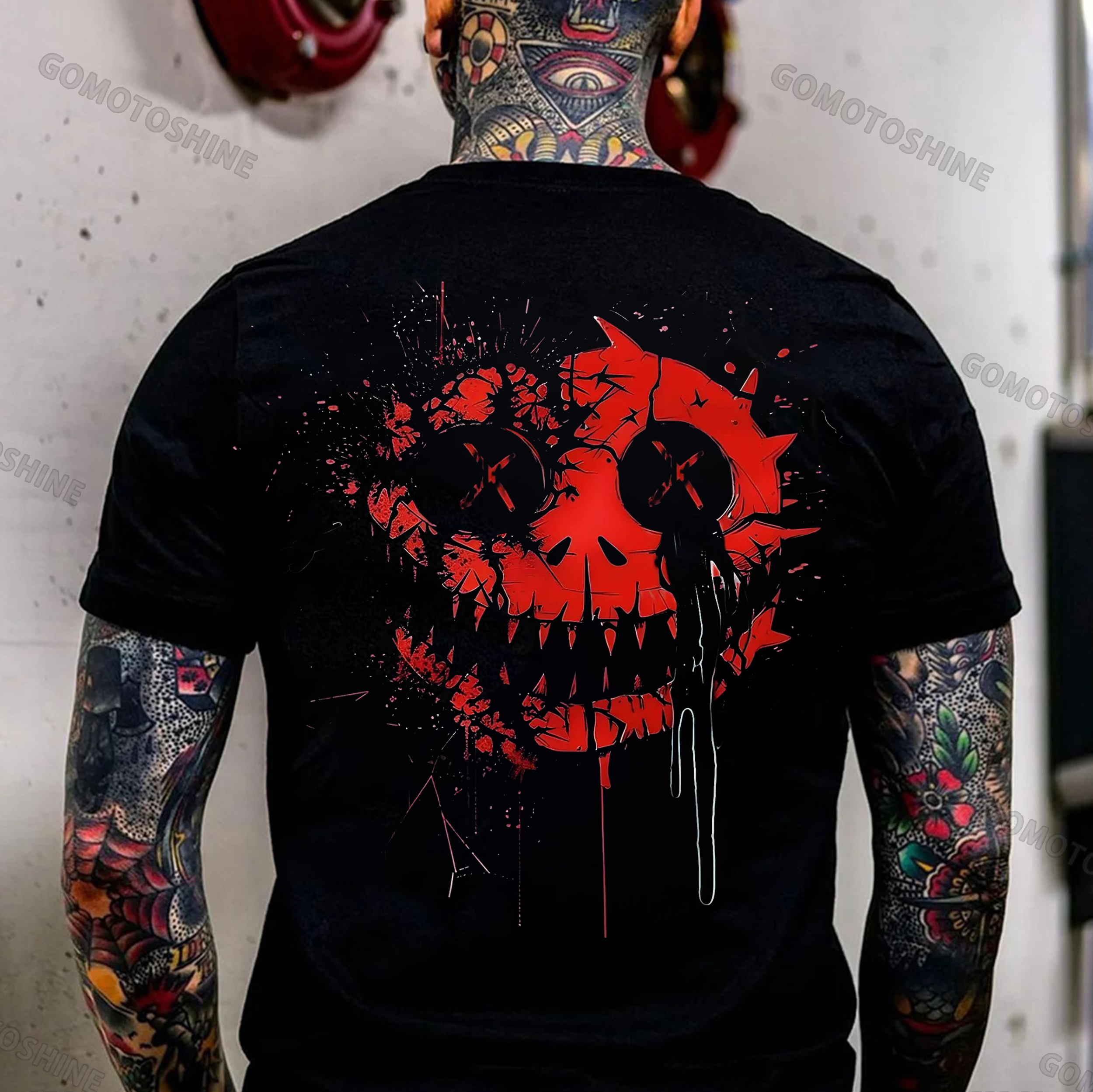 Evil Smile Emoji Print Men's T-Shirt