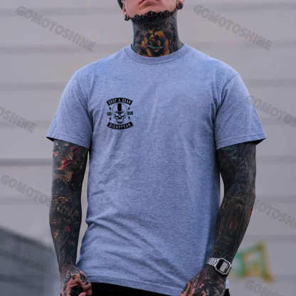 DROP A GEAR - DISAPPEAR Black Print T-shirt