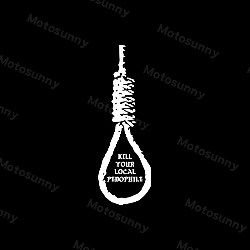 KILL YOUR LOCAL PEDOPHILE Sling Black Print T-shirt Image - 6
