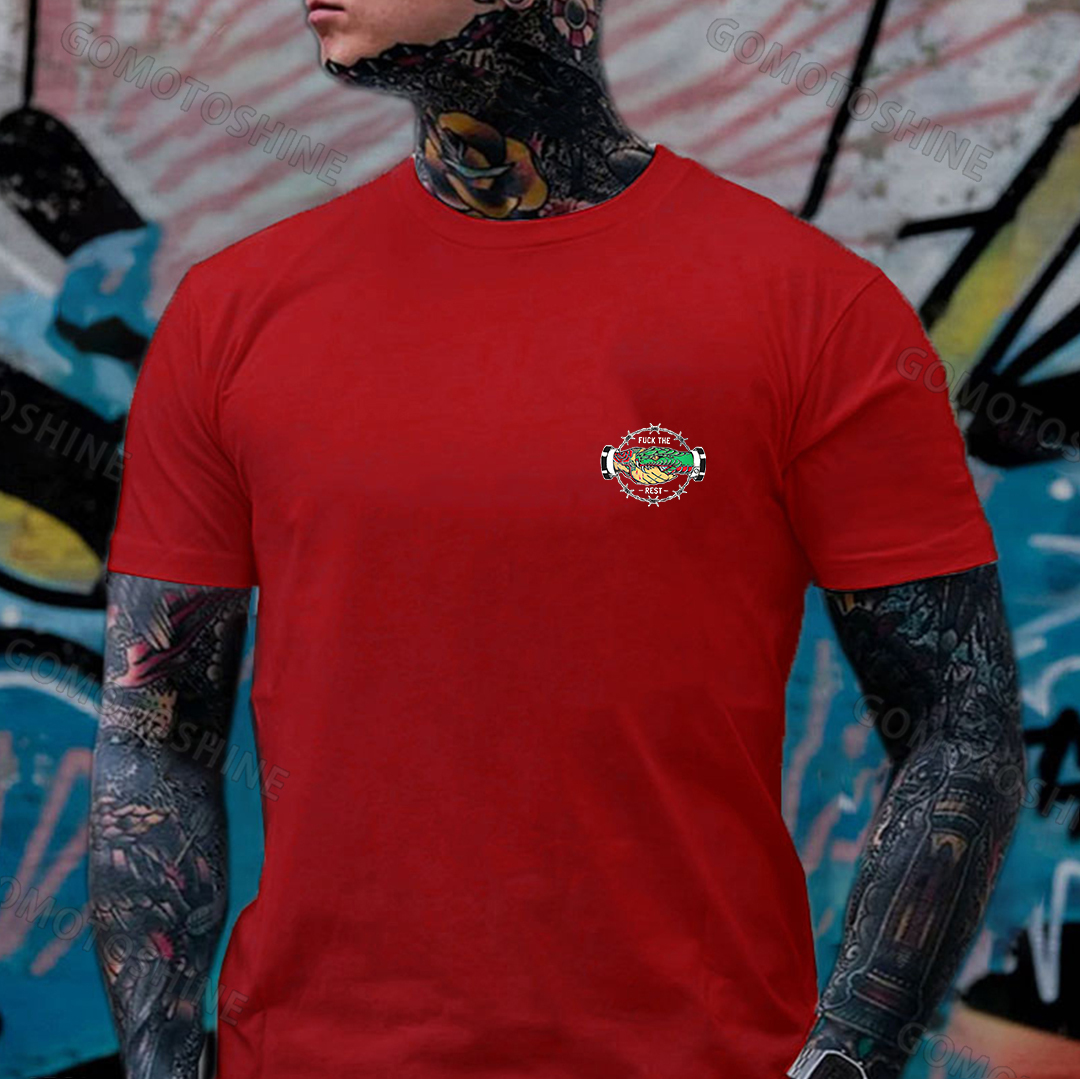 SUPPORT THOSE THAT SUPPORT YOU Snake Graphic Print T-shirt